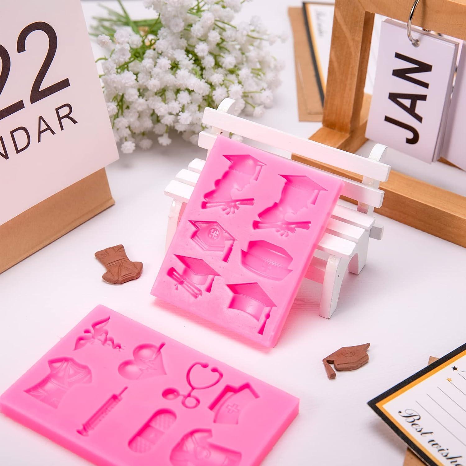 Moldes de Silicona para Fondant Whaline - Graduación Enfermera