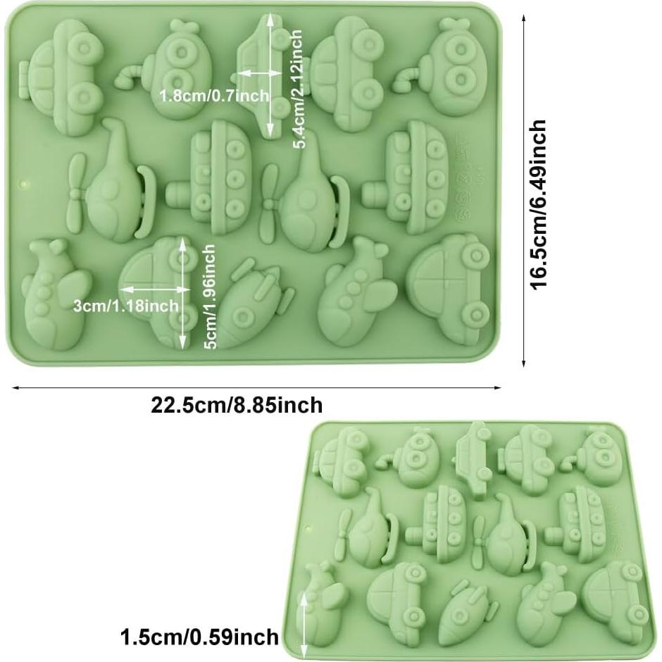 Moldes de Silicona AILEHOPY para Caramelo y Chocolate 2Pack