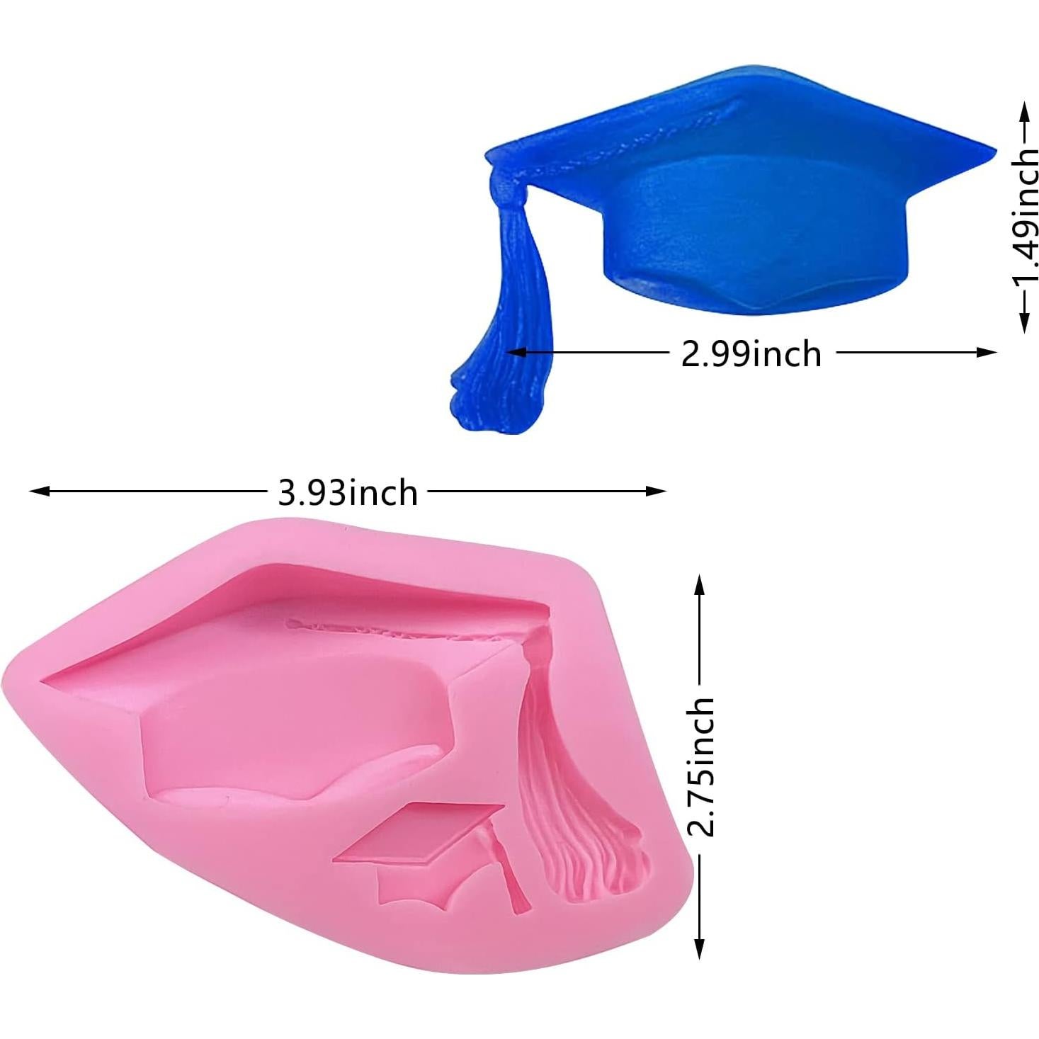 Molde de Silicona para Chocolate Tapa de Graduación Muyulin 10.5x6.5cm