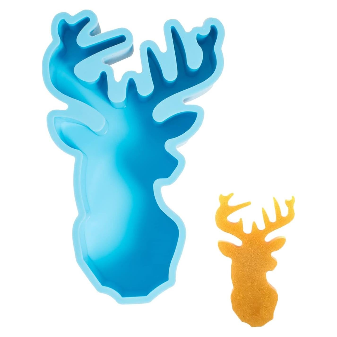 Molde de Silicona Qeuly Cabeza de Ciervo para Freshie