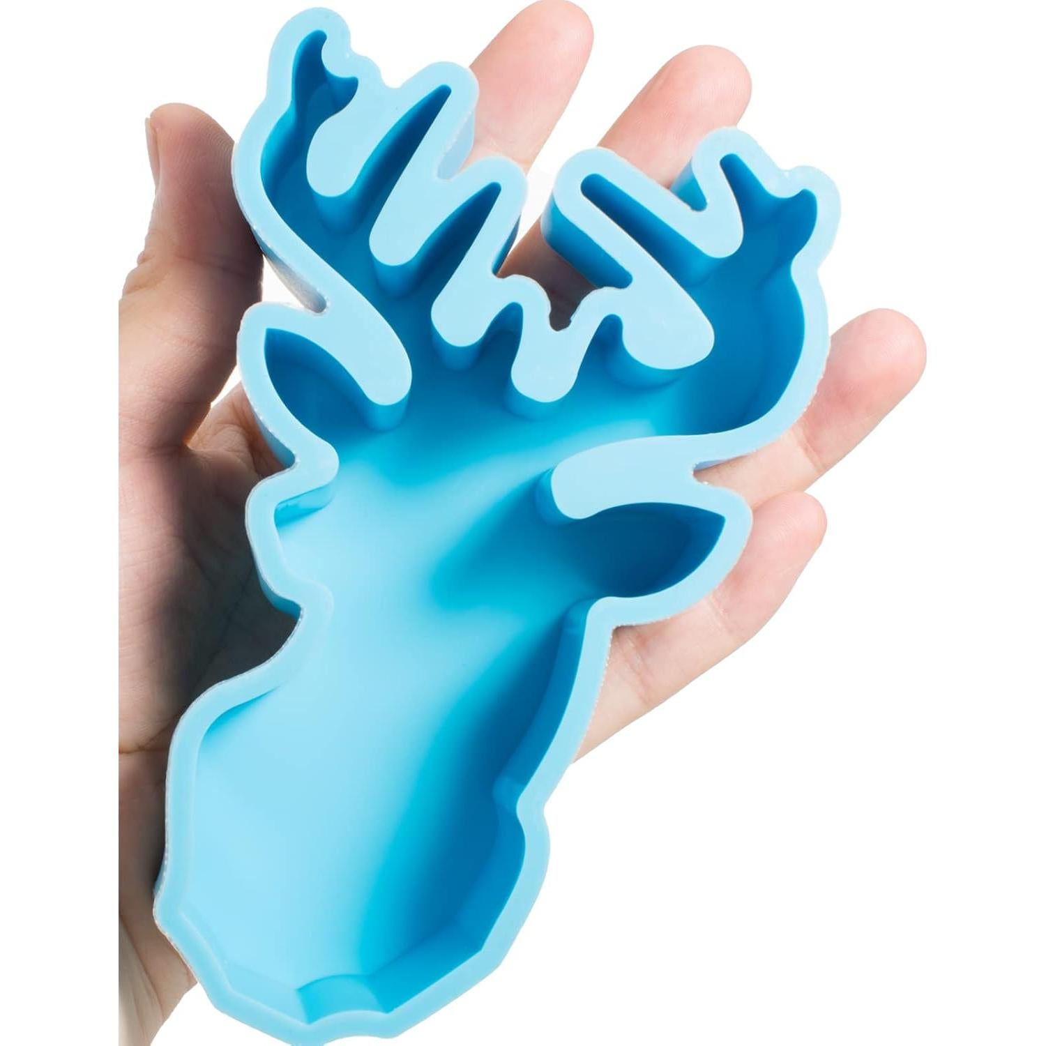 Molde de Silicona Qeuly Cabeza de Ciervo para Freshie