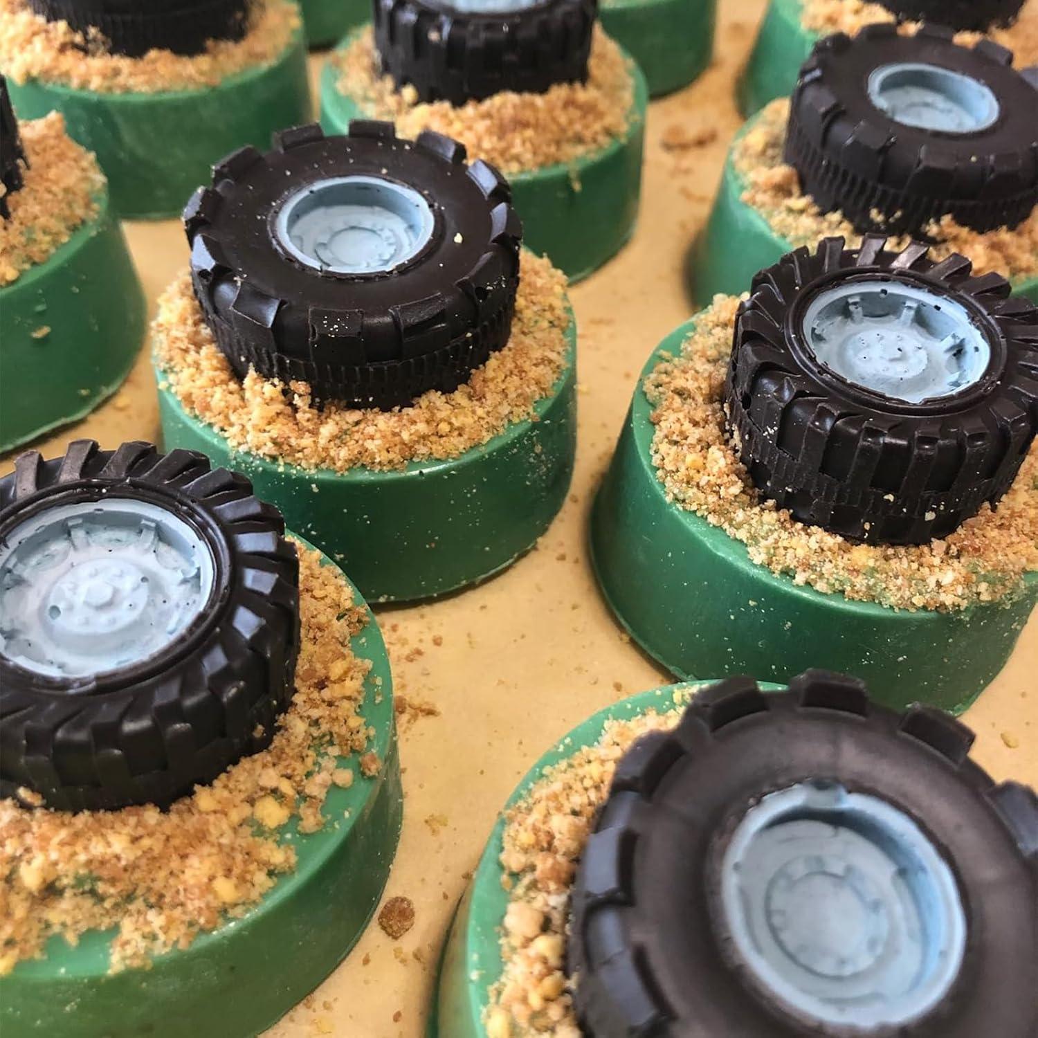 Moldes de Silicona para Pasteles de Coche de Carreras 6 Pcs