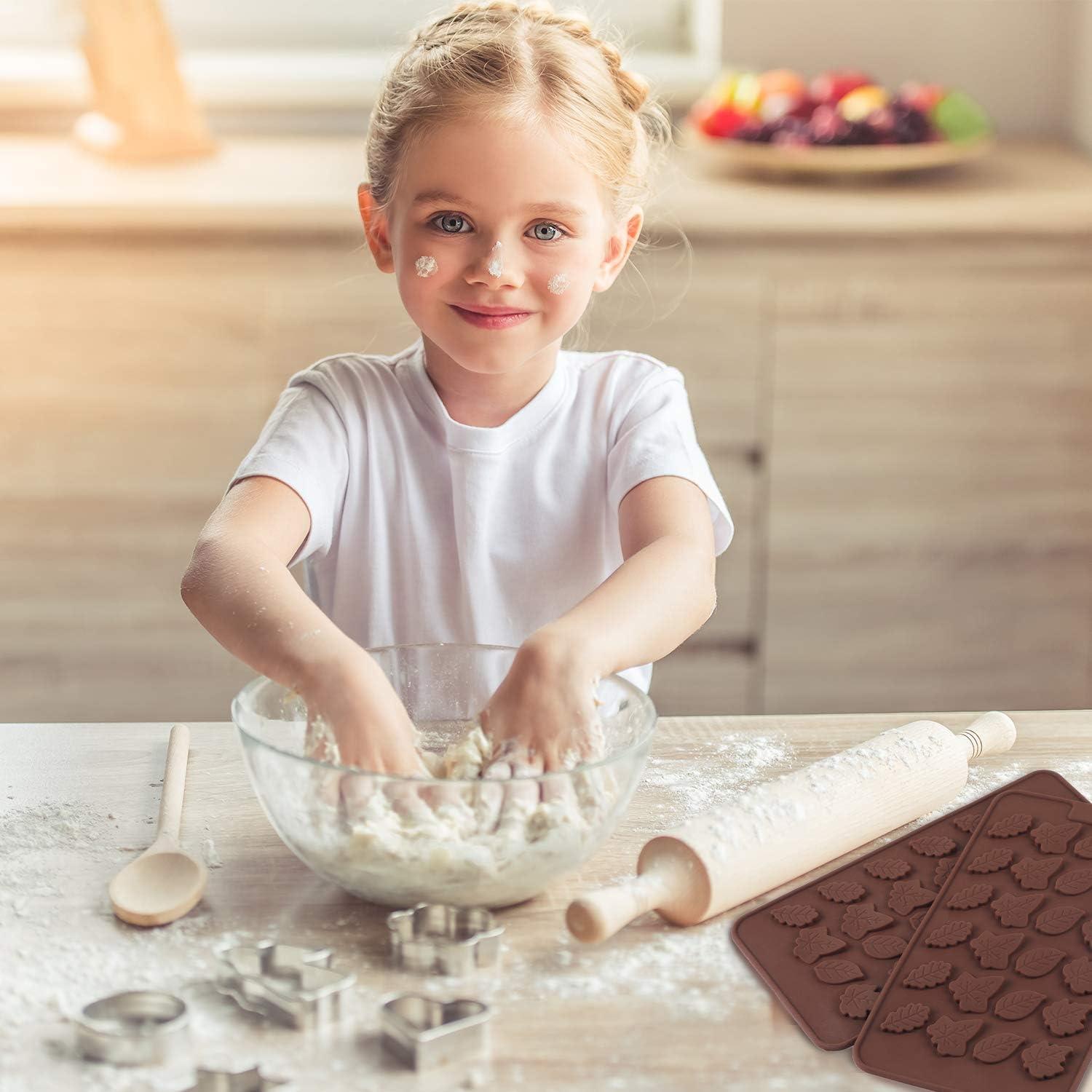 Molde de Silicona Patelai Hoja de Arce 4 Piezas 20x10 cm