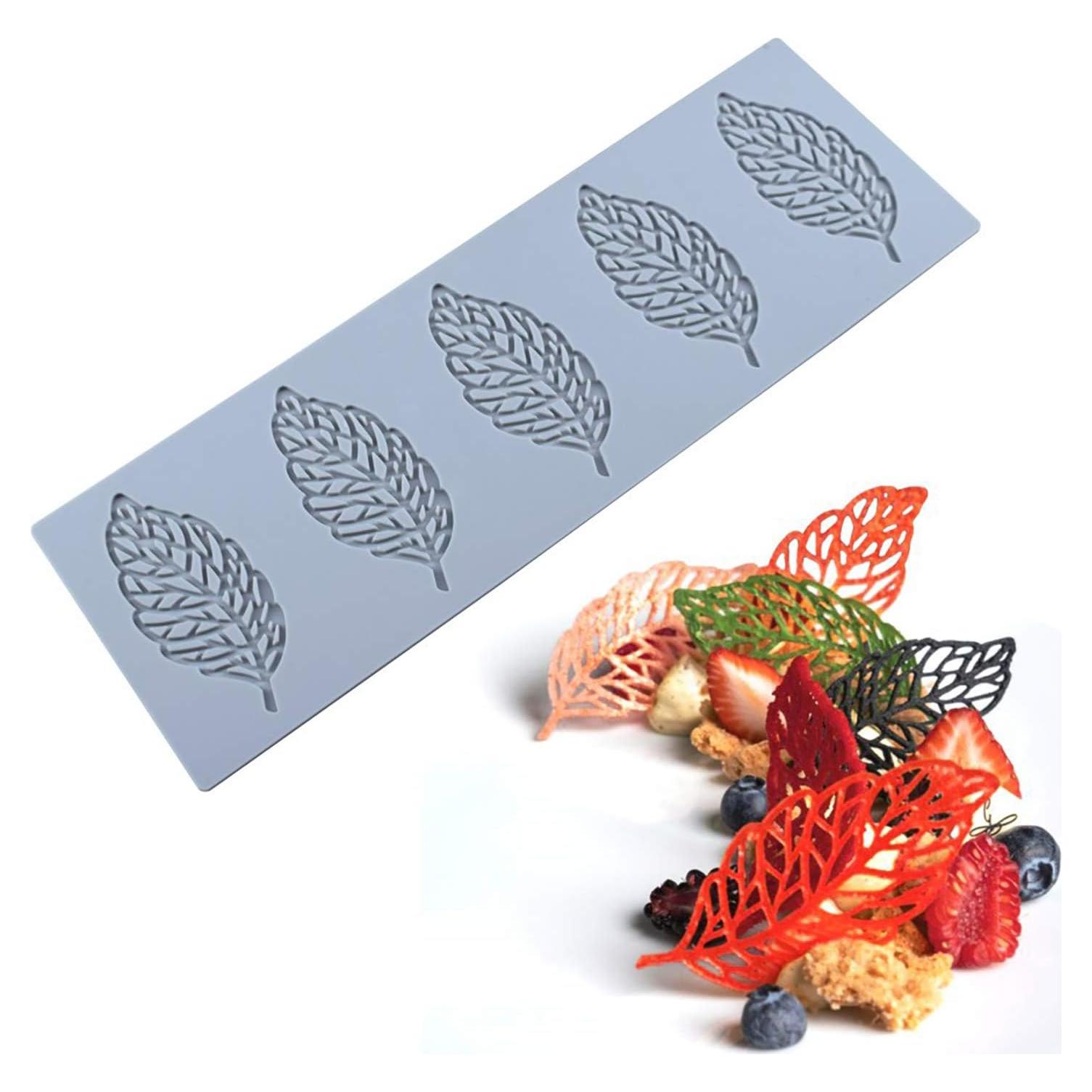 Molde de Silicona para Caramelo Hoja QLINLEAF 29.4x9.6cm