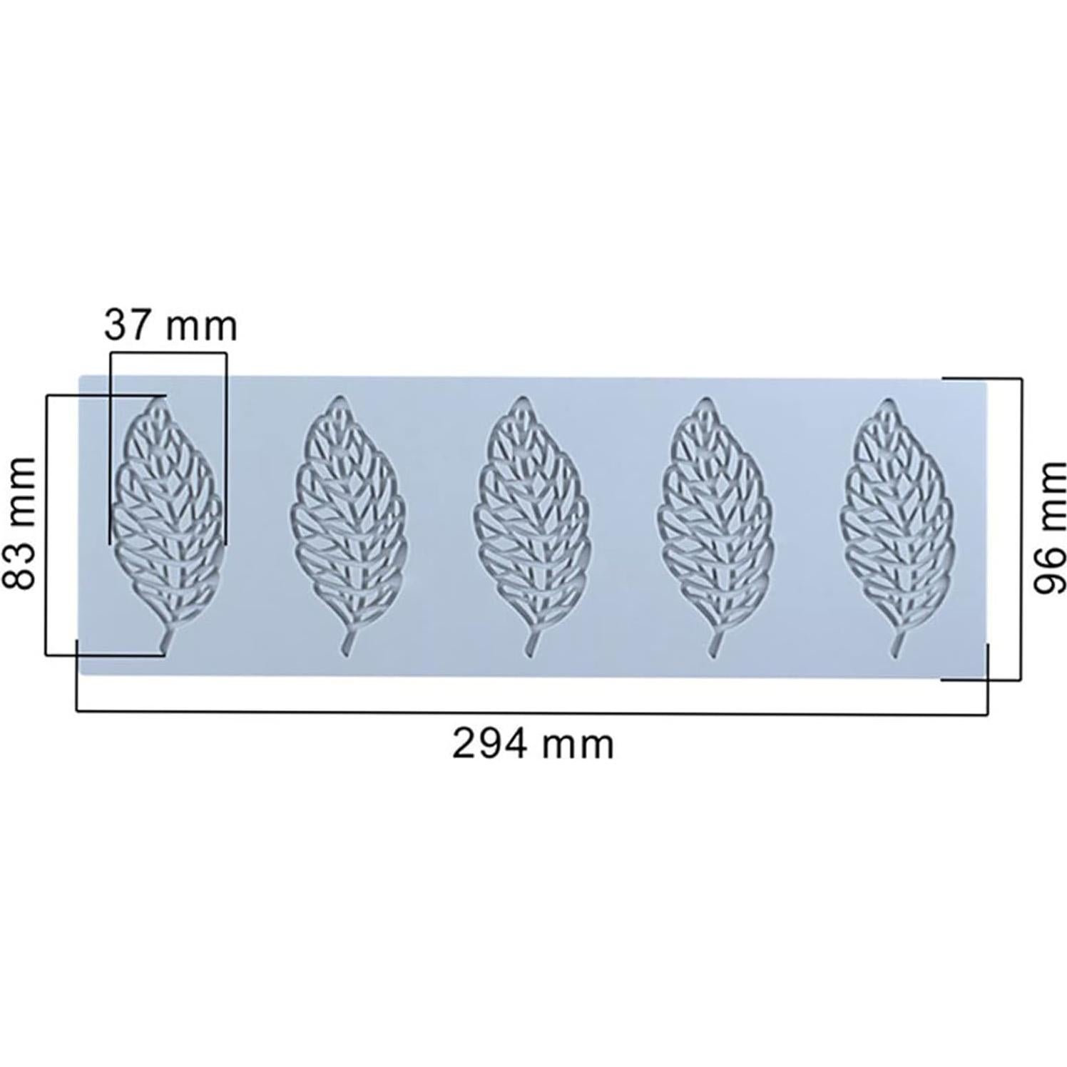 Molde de Silicona para Caramelo Hoja QLINLEAF 29.4x9.6cm
