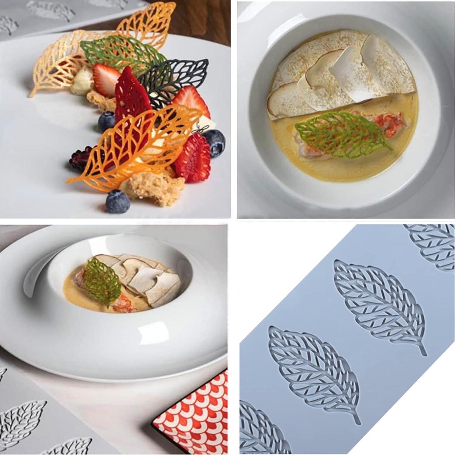 Molde de Silicona para Caramelo Hoja QLINLEAF 29.4x9.6cm