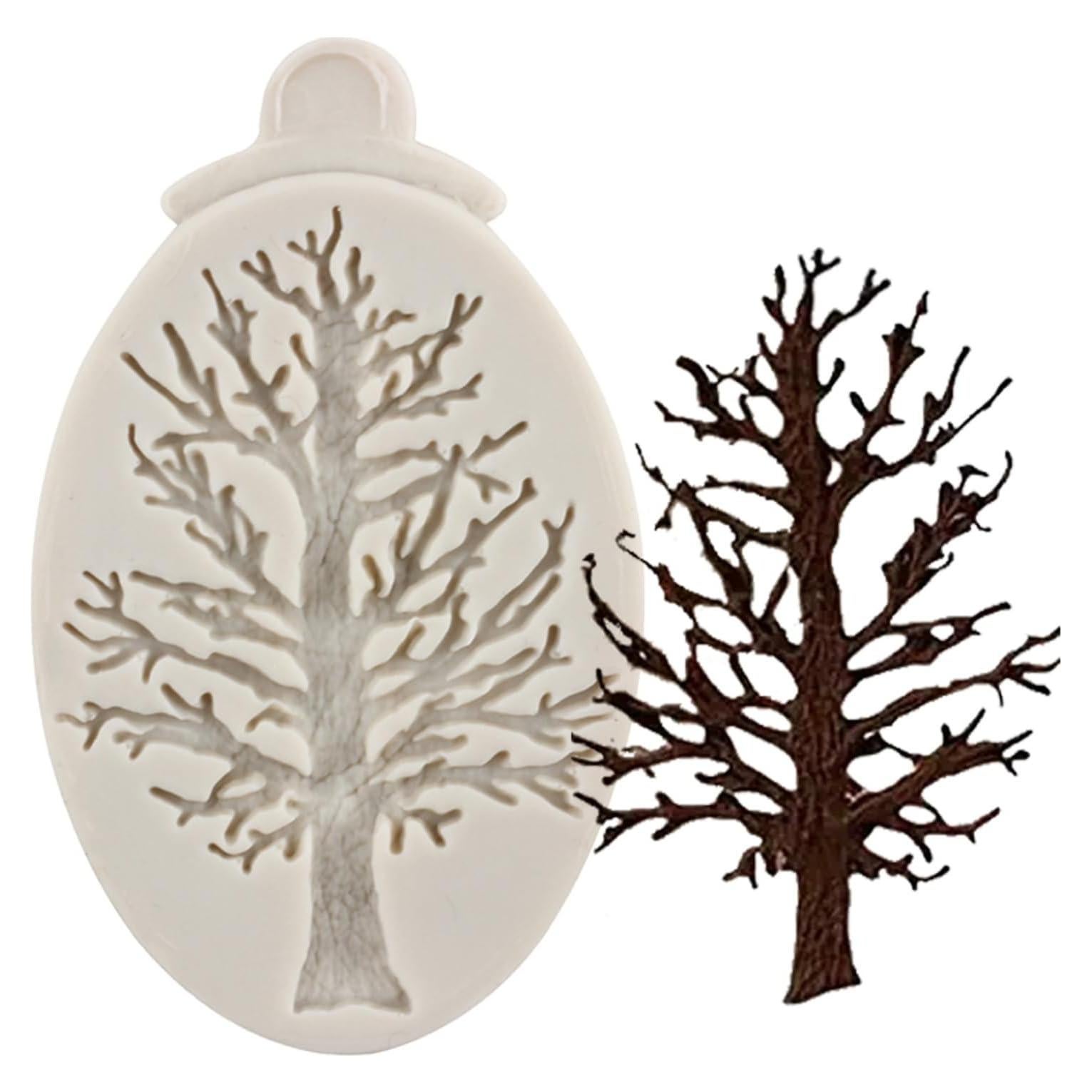 Christmas Tree Fondant Cake Silicone Mold For Xmas Birthday Party DIY Cake Decorating Cupcake Topper Candy Chocolate Gum Paste Polymer Clay