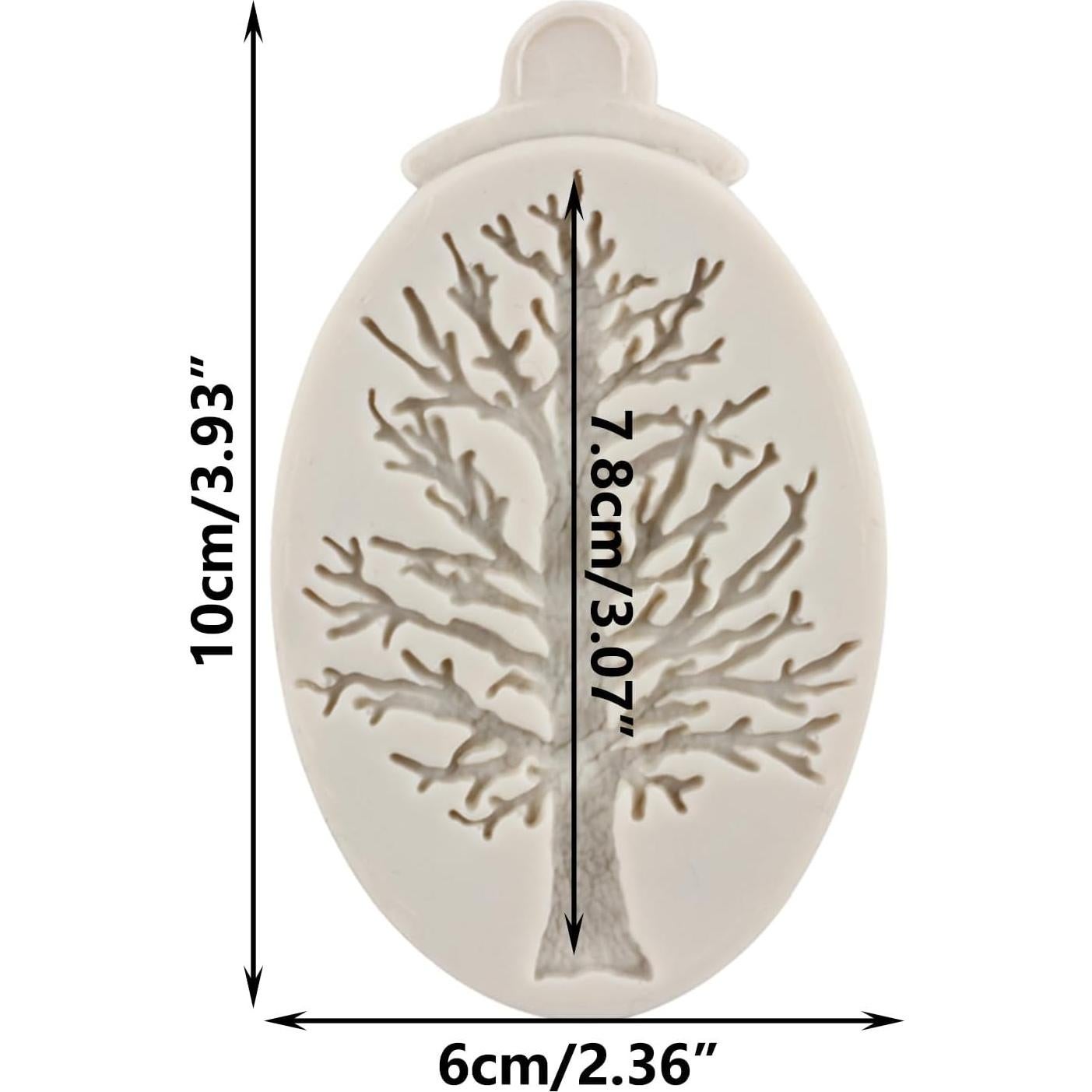 Christmas Tree Fondant Cake Silicone Mold For Xmas Birthday Party DIY Cake Decorating Cupcake Topper Candy Chocolate Gum Paste Polymer Clay