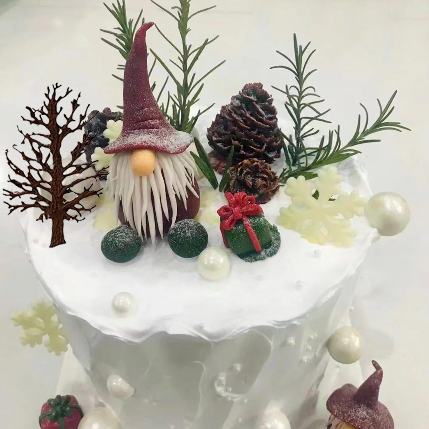 Christmas Tree Fondant Cake Silicone Mold For Xmas Birthday Party DIY Cake Decorating Cupcake Topper Candy Chocolate Gum Paste Polymer Clay