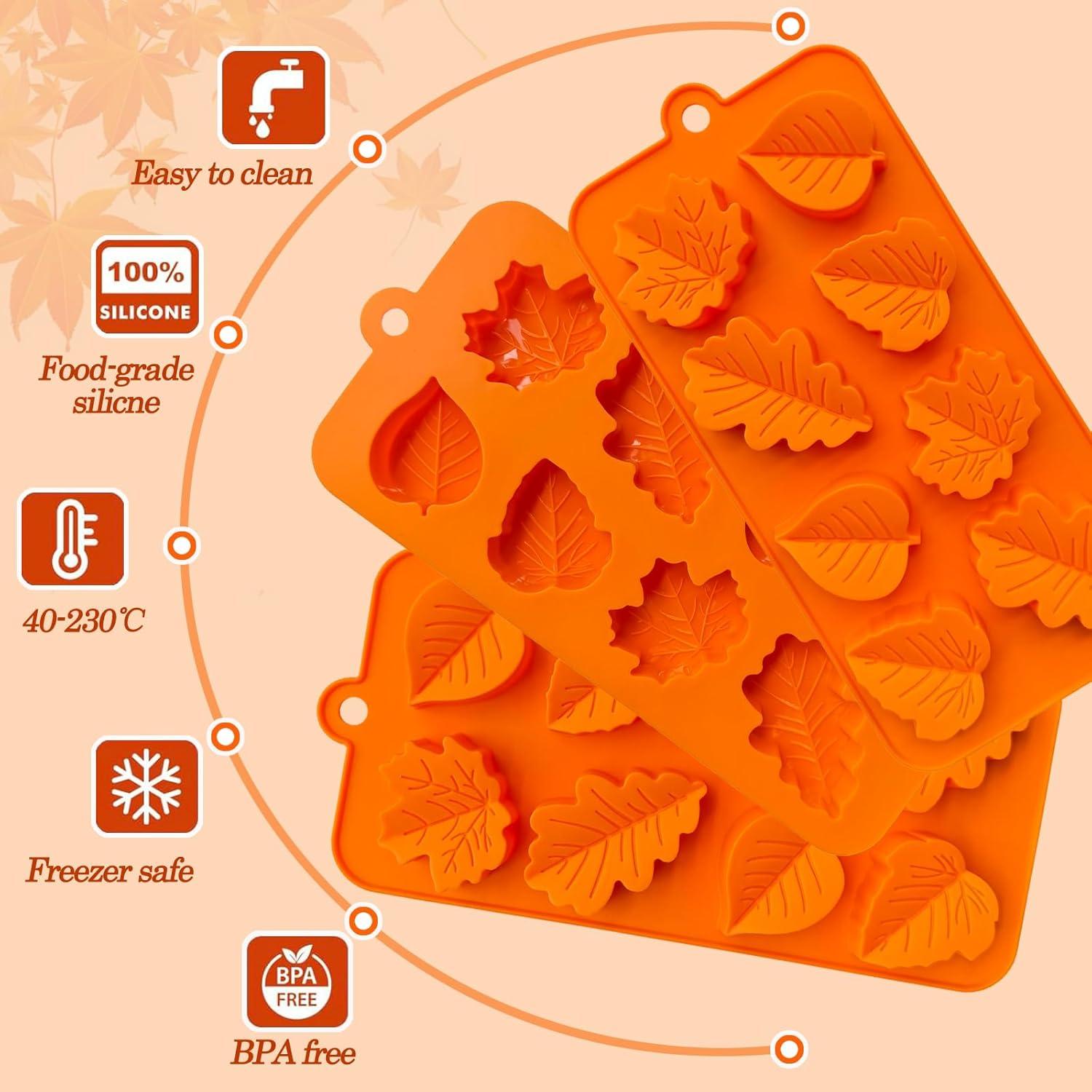 Molde de Silicona para Chocolate ZINDIACINE 3 Piezas Otoño