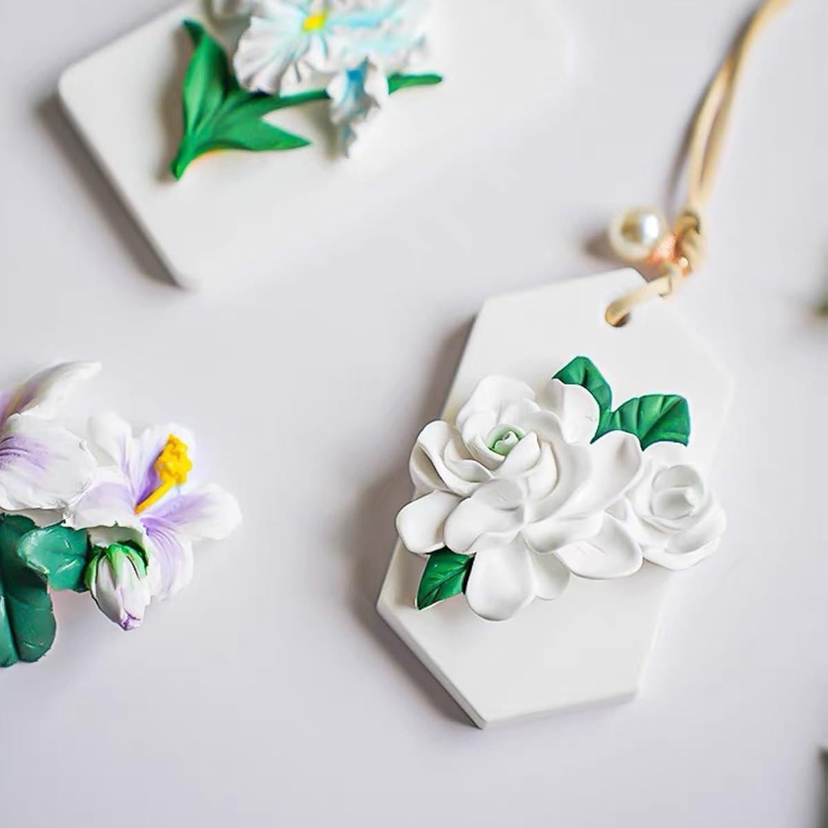 Moldes de Silicona para Flores KuuGuu - 3 Piezas para Fondant