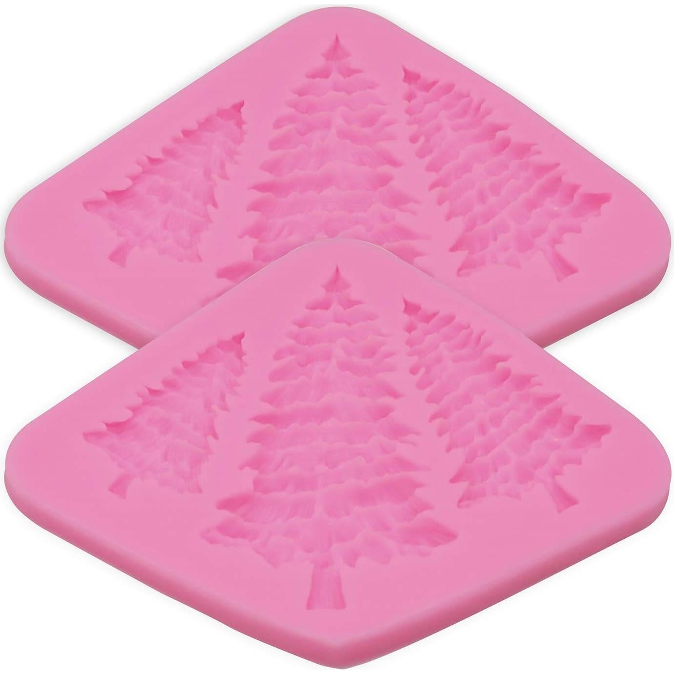 Molde de Silicona HENGKE 2 Piezas para Fondant y Chocolates