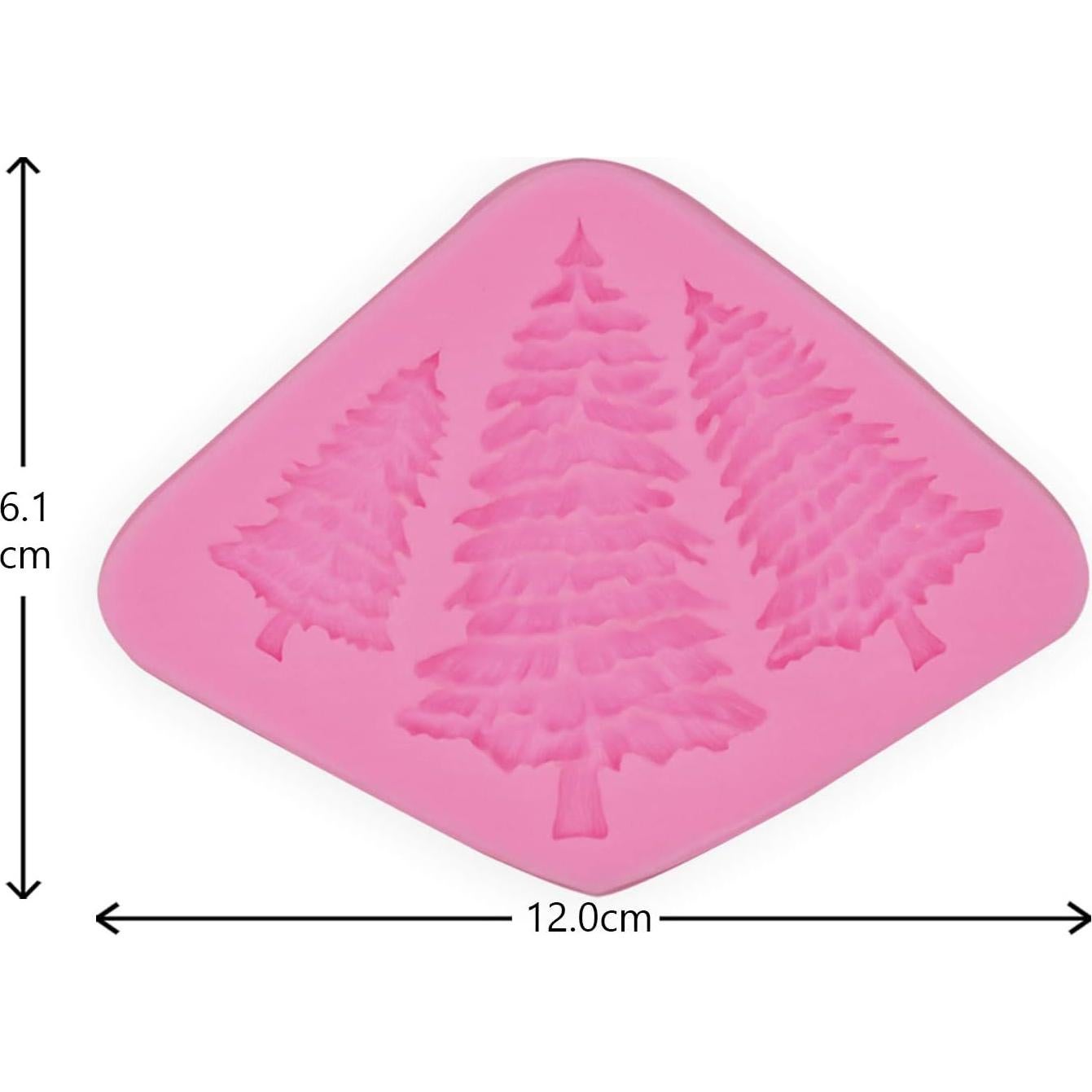 Molde de Silicona HENGKE 2 Piezas para Fondant y Chocolates