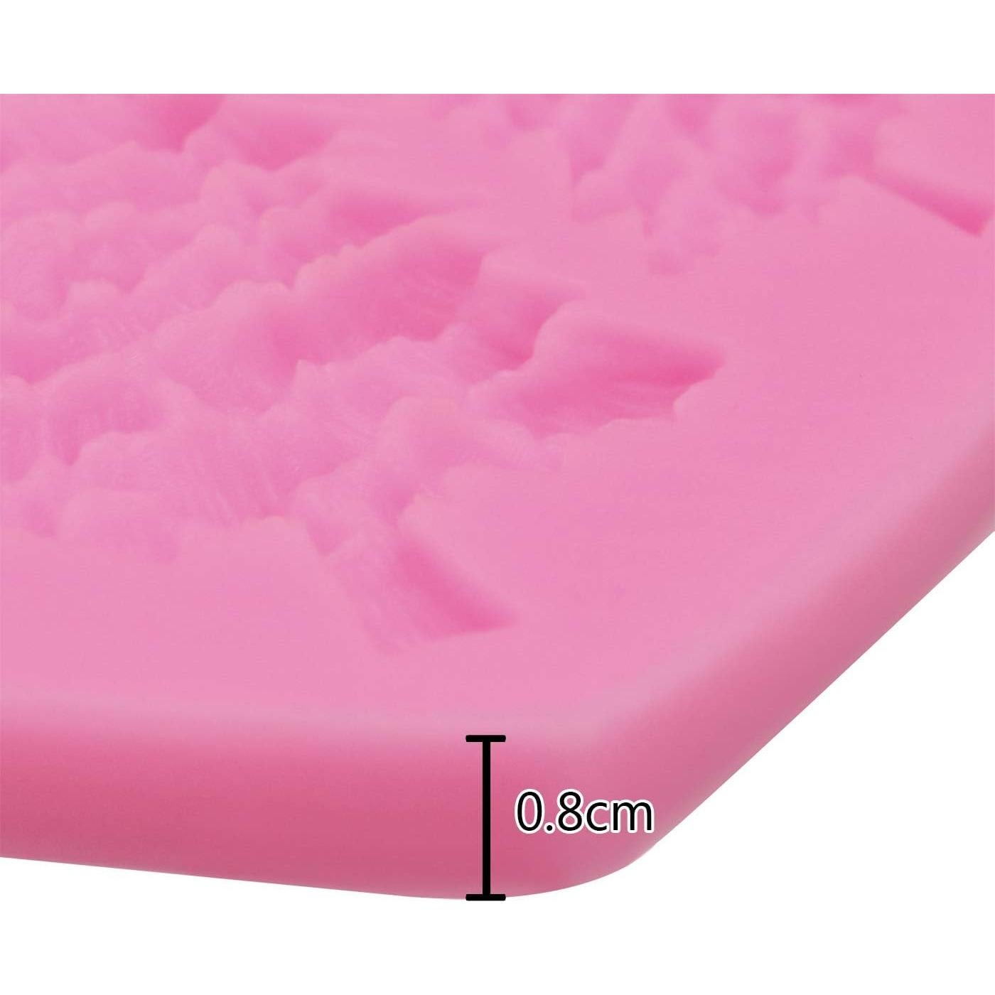 Molde de Silicona HENGKE 2 Piezas para Fondant y Chocolates