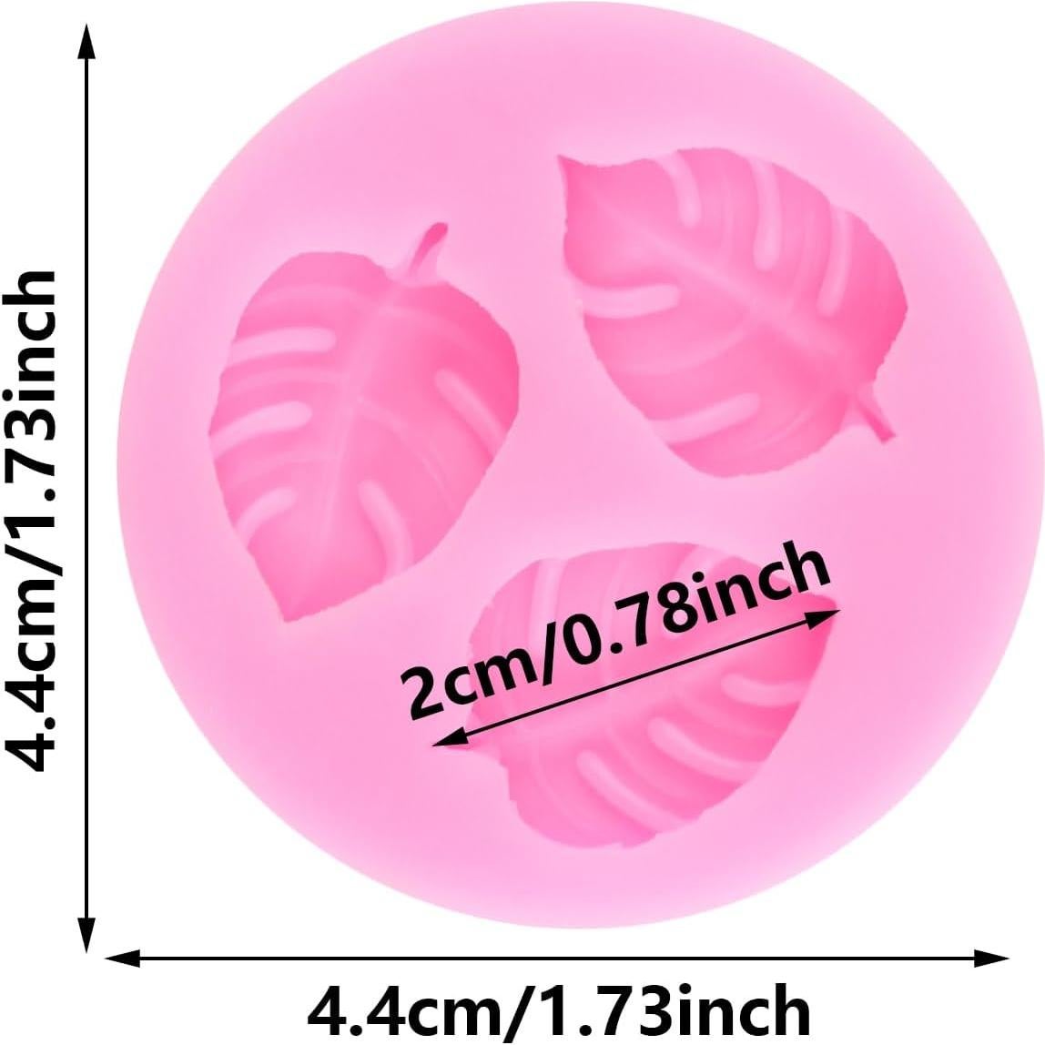 Molde de Silicona Hoja Tropical XMOLDNMS 8x7 cm para Pasteles