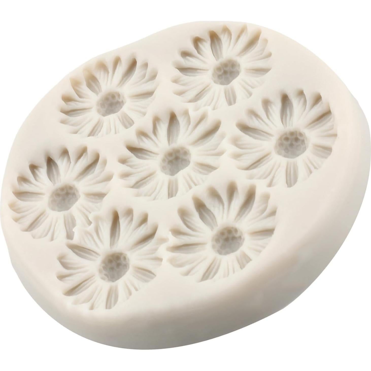 Molde de Silicona Flor Margarita YANQINMS 8x7 cm Reutilizable