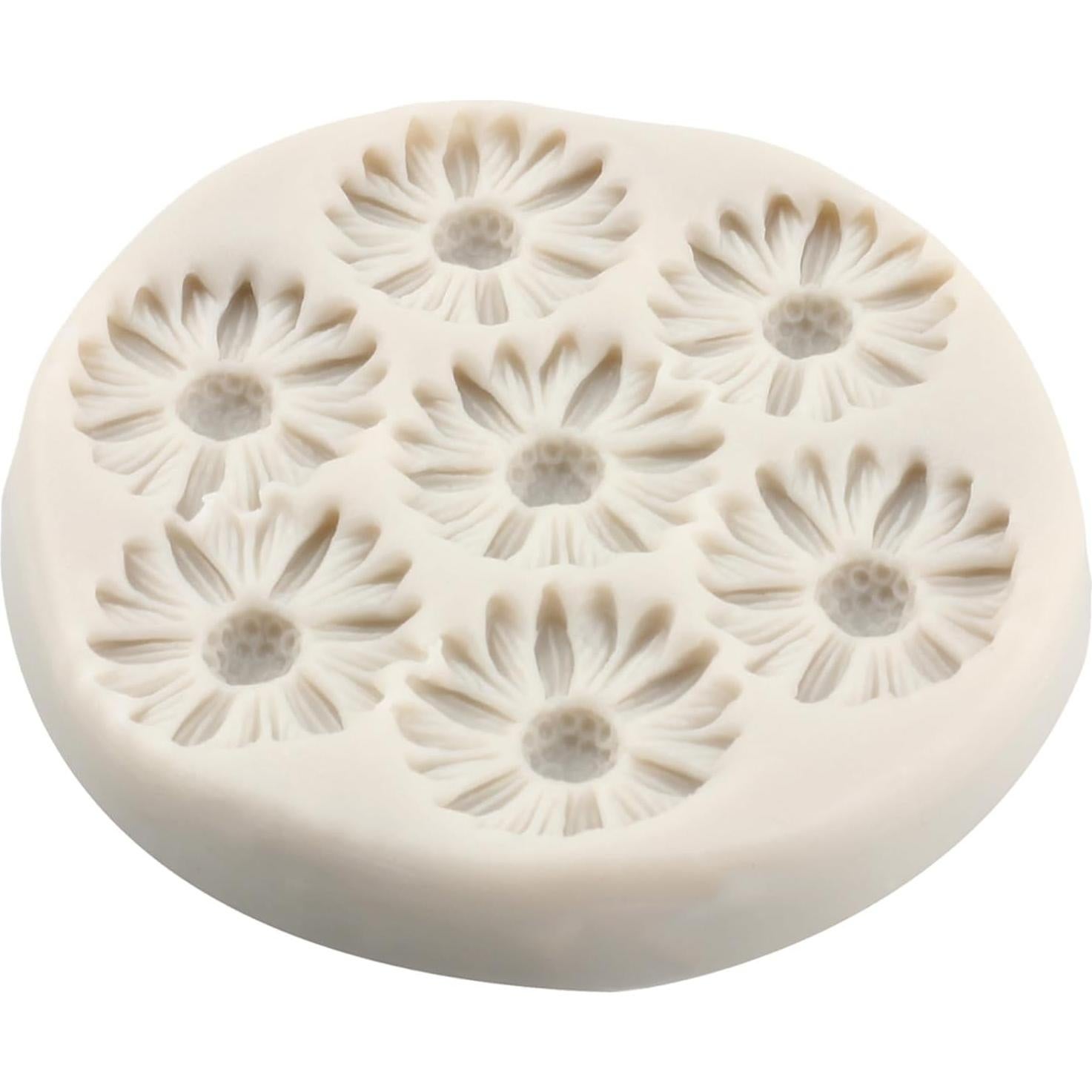 Molde de Silicona Flor Margarita YANQINMS 8x7 cm Reutilizable