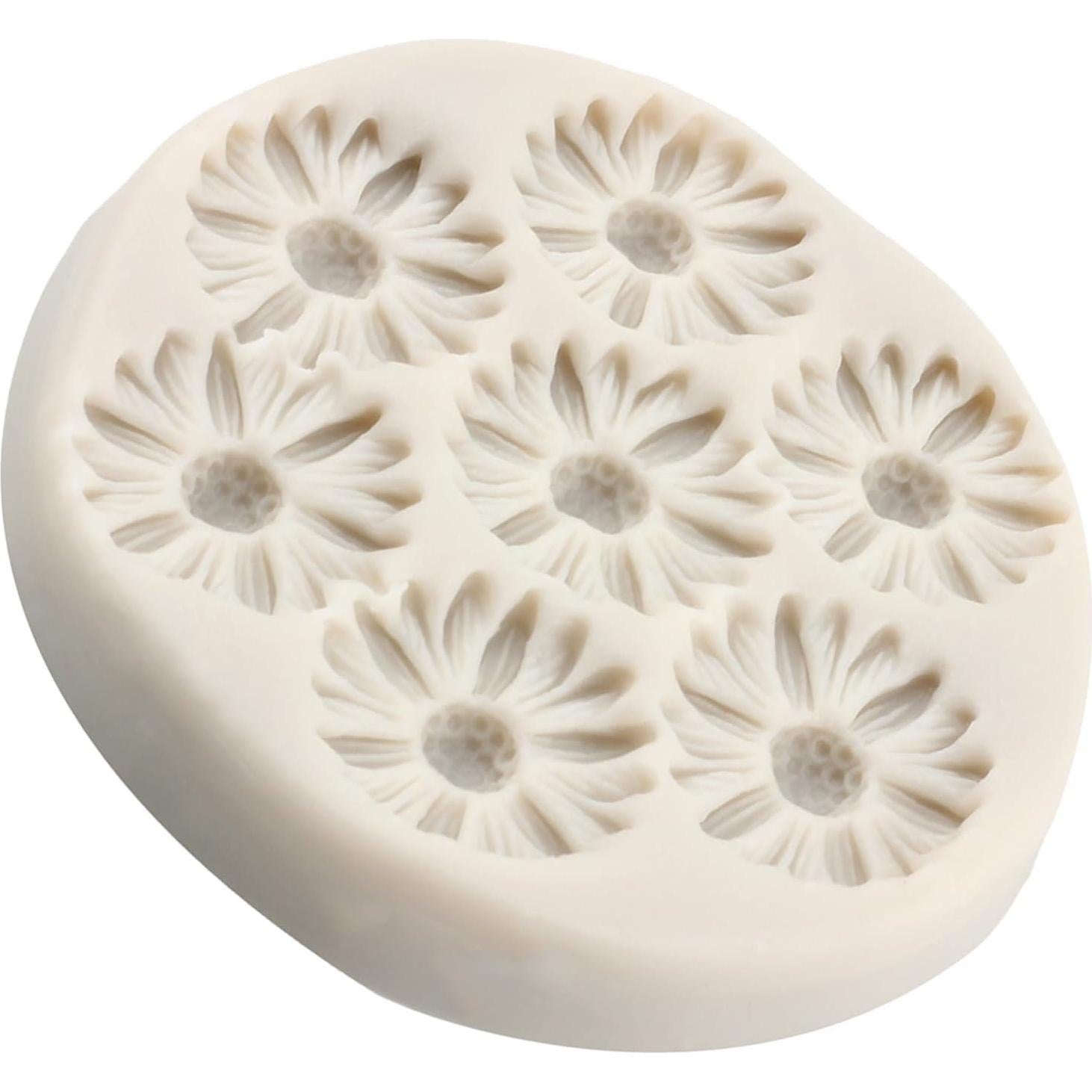 Molde de Silicona Flor Margarita YANQINMS 8x7 cm Reutilizable