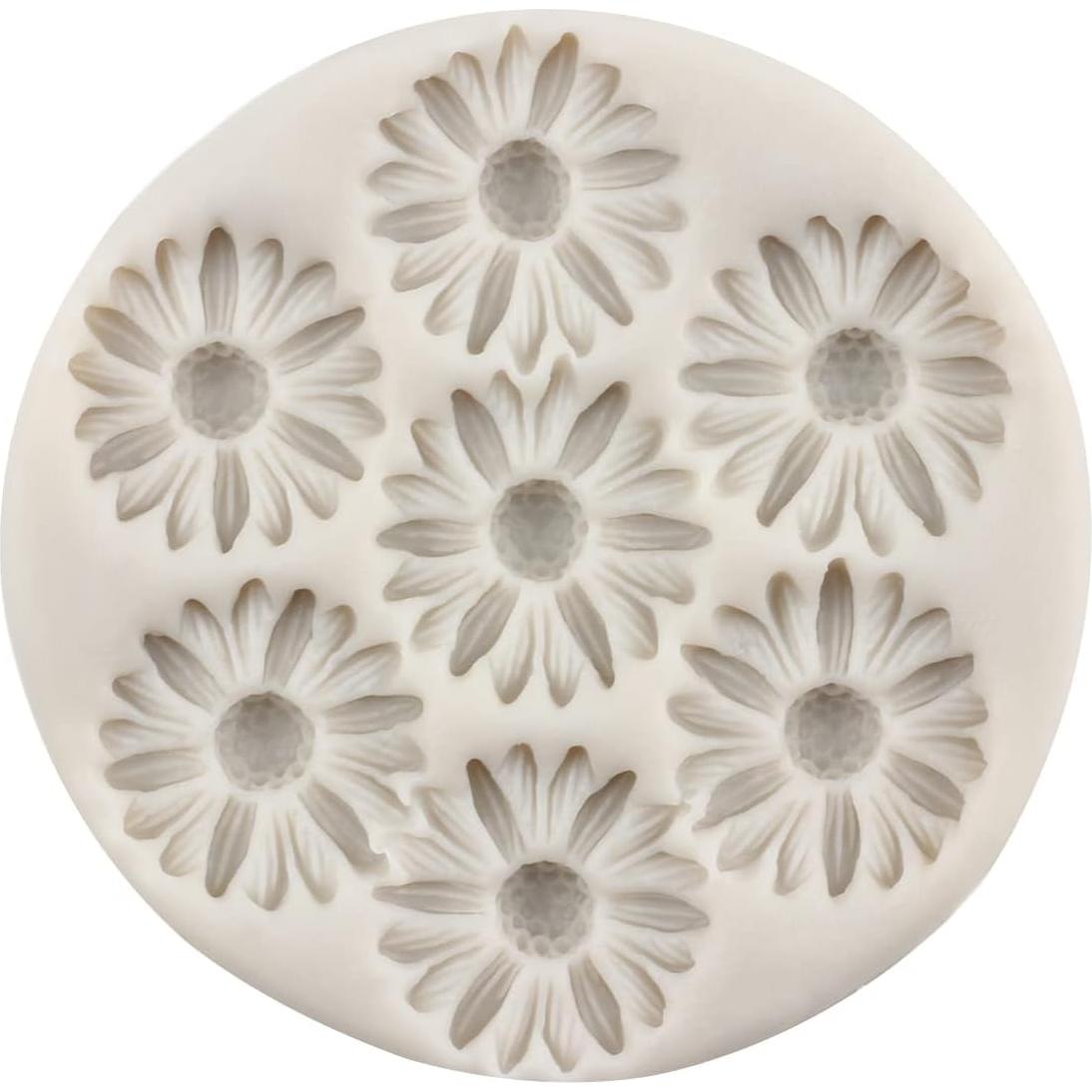 Molde de Silicona Flor Margarita YANQINMS 8x7 cm Reutilizable