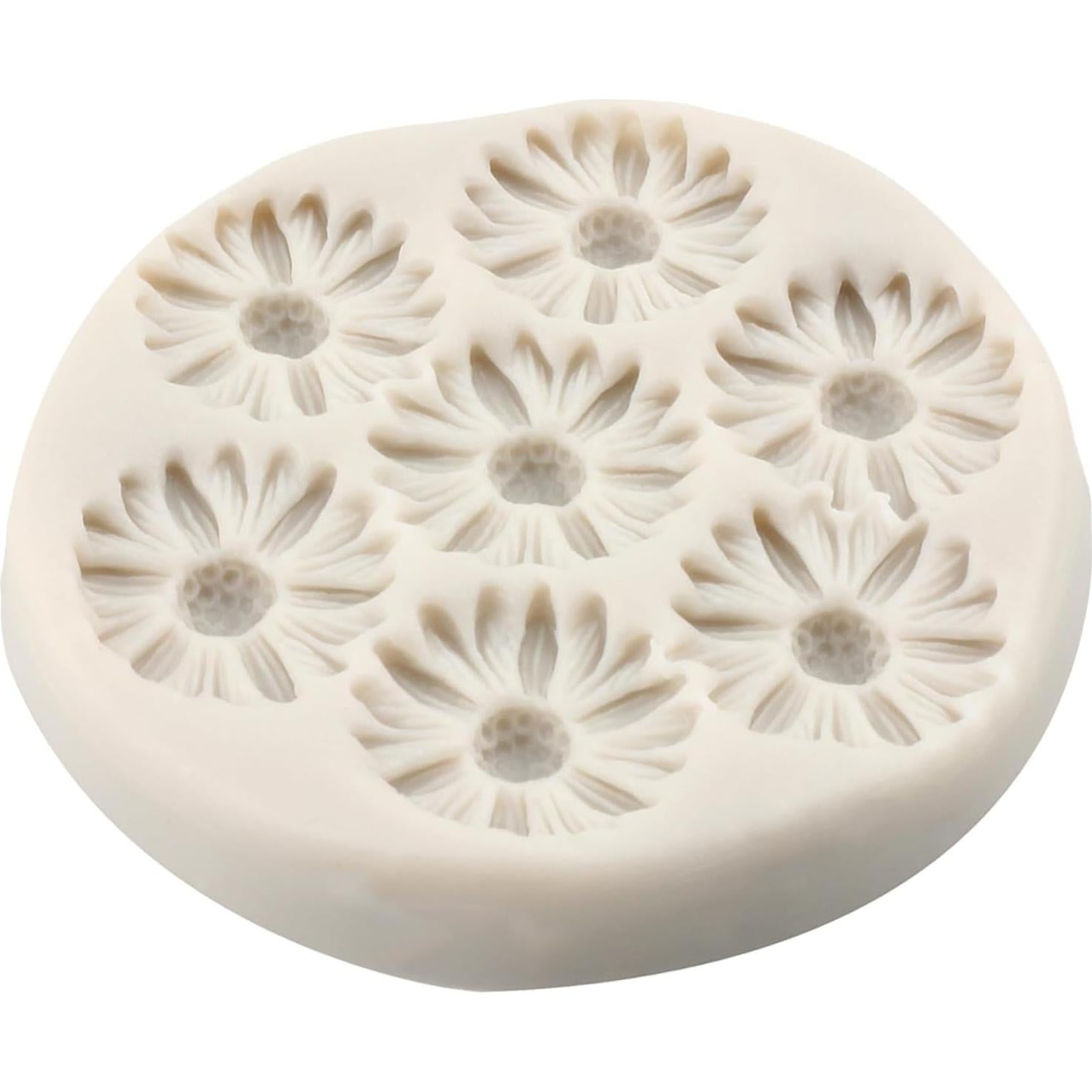 Molde de Silicona Flor Margarita YANQINMS 8x7 cm Reutilizable