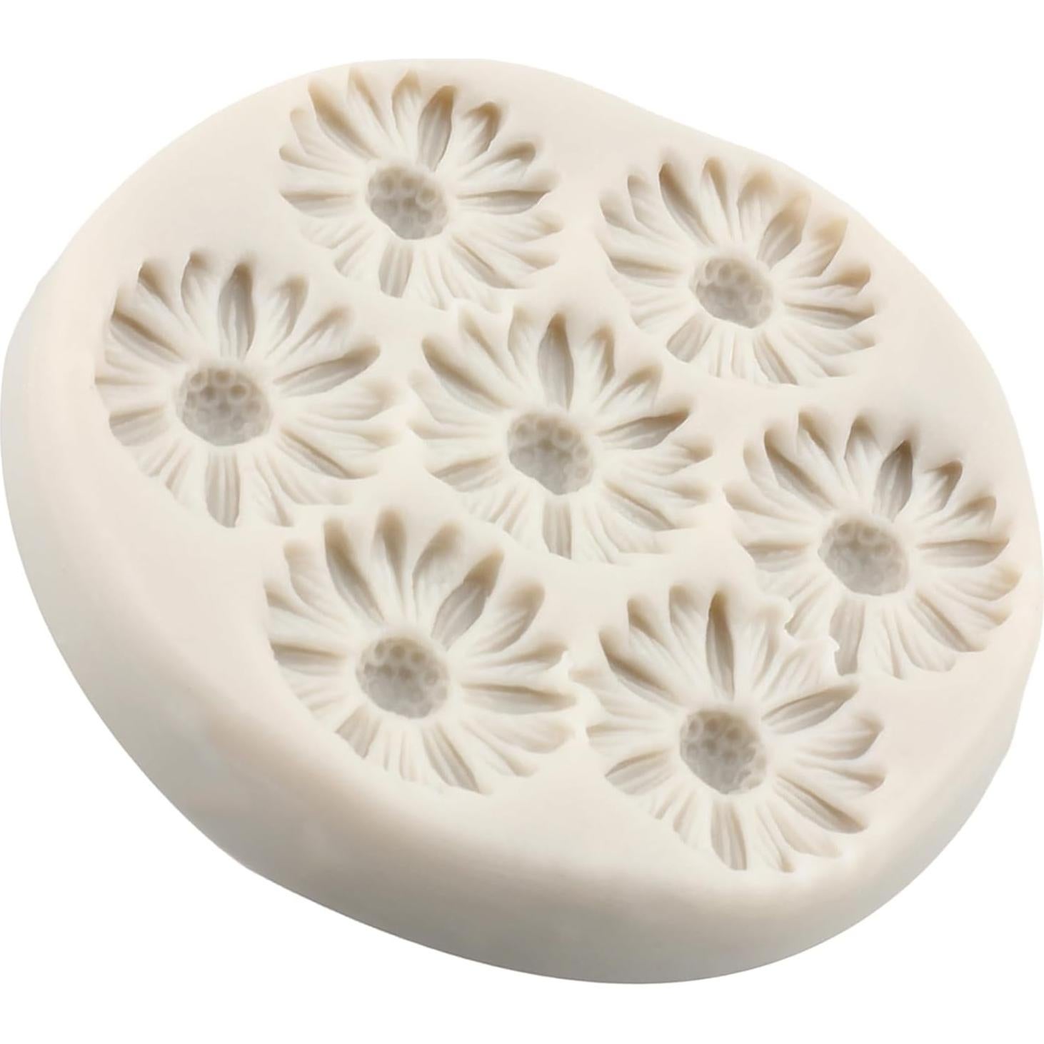 Molde de Silicona Flor Margarita YANQINMS 8x7 cm Reutilizable