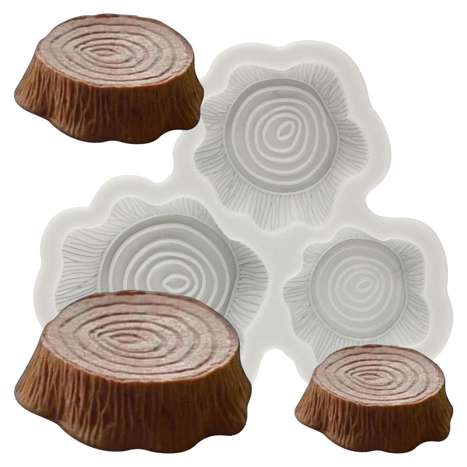 Molde de Silicona Tronco de Árbol CANYANGMOLD 8.1x7.3 cm