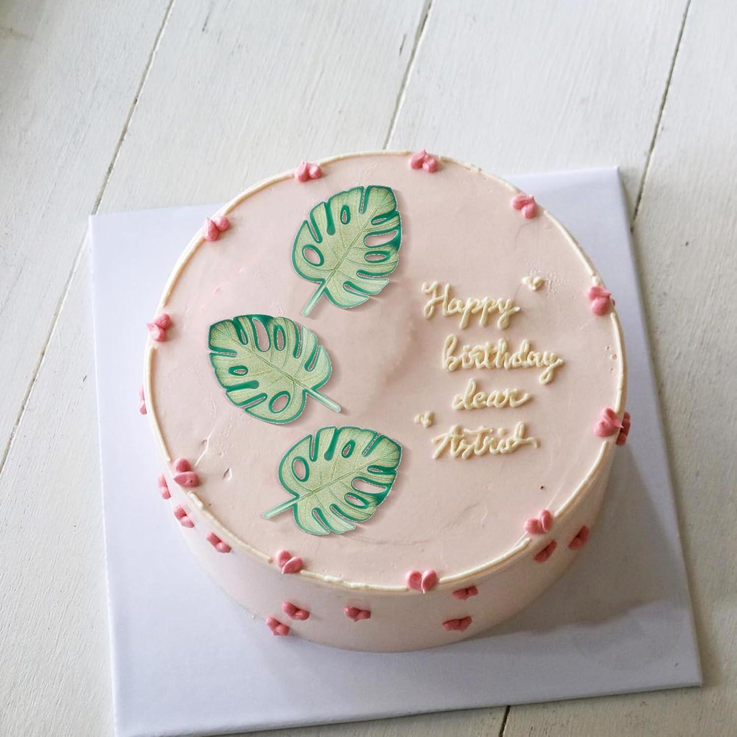 Moldes de Silicona de Hojas Tropicales Ysqool 2 Pcs 6.8 cm