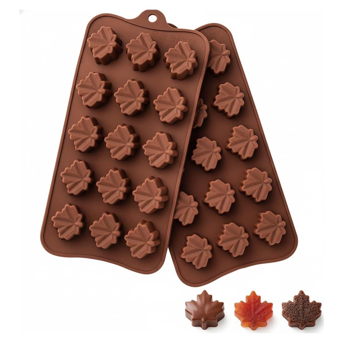 Molde de Silicona Hoja de Arce TYH Supplies - 2 Cavidades