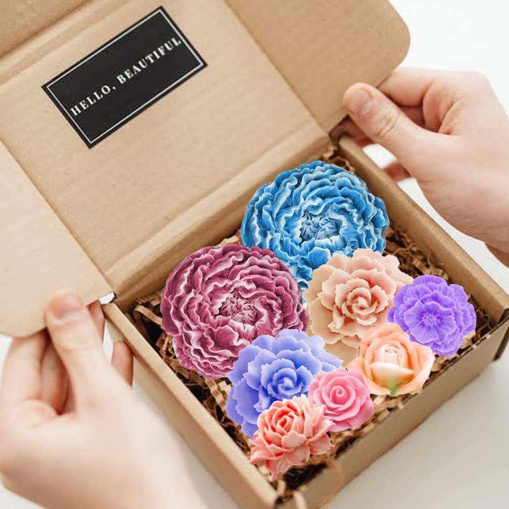 Juego de Moldes de Silicona Wehous para Flores 3D - 6 Piezas