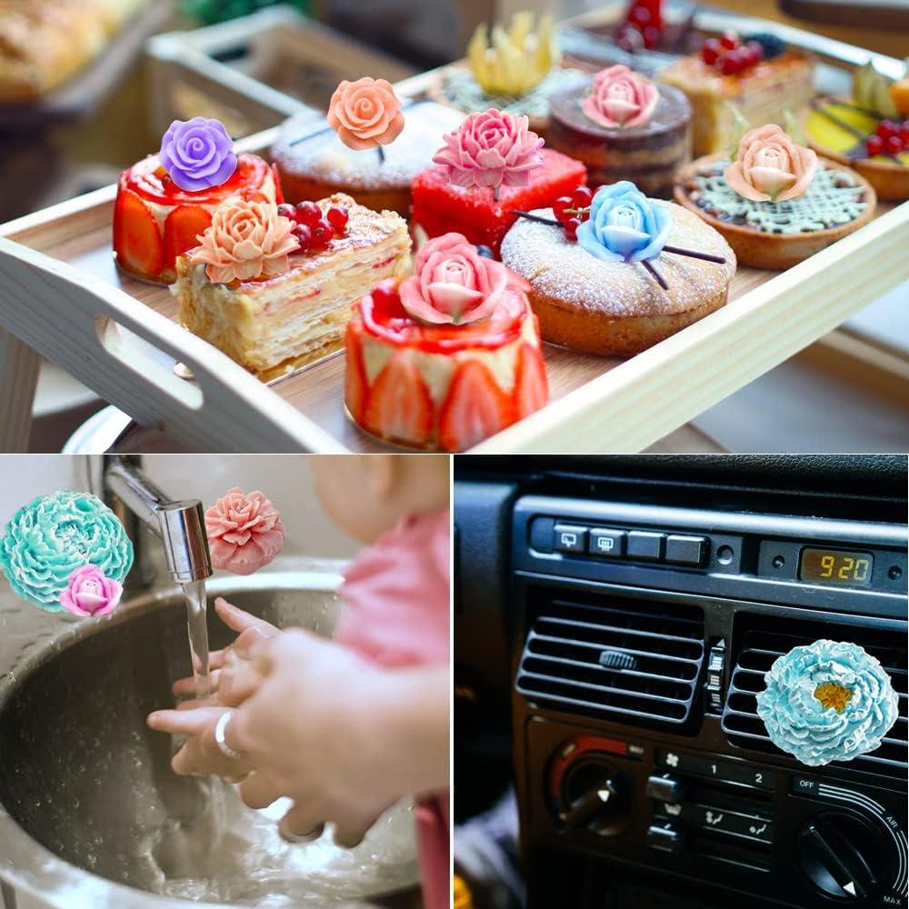 Juego de Moldes de Silicona Wehous para Flores 3D - 6 Piezas