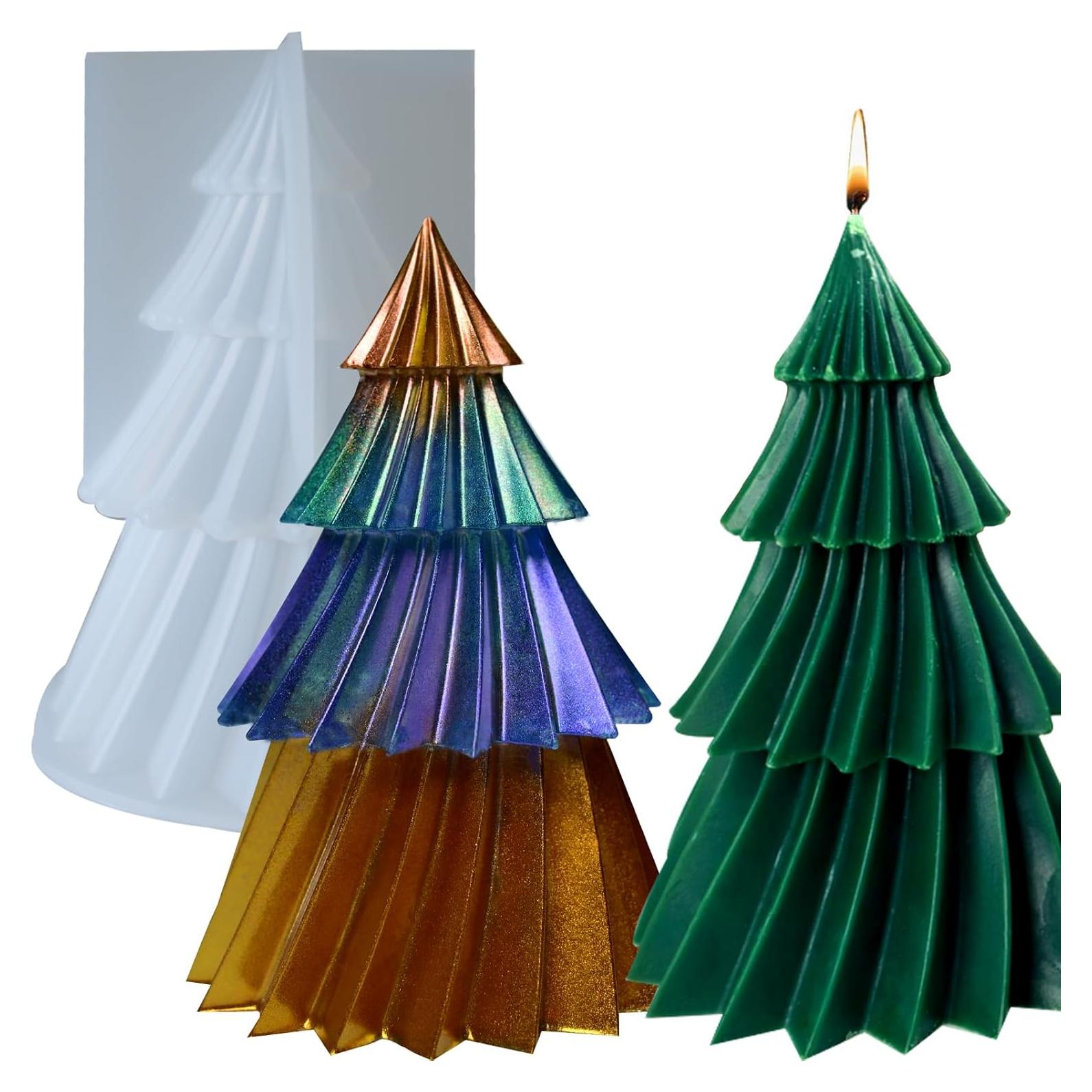 Molde de Vela de Navidad ZQYSING 12.7x5.1 cm Silicona