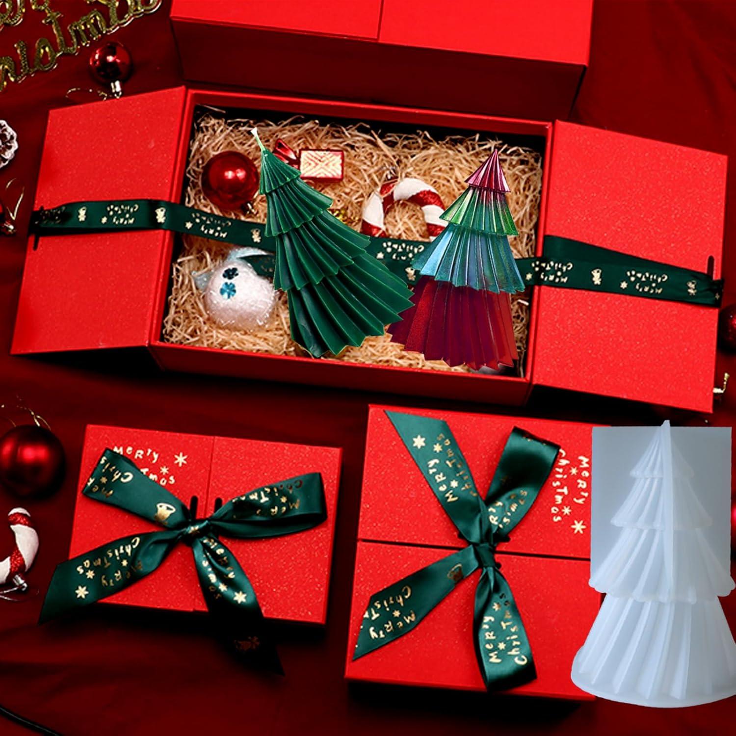 Molde de Vela de Navidad ZQYSING 12.7x5.1 cm Silicona