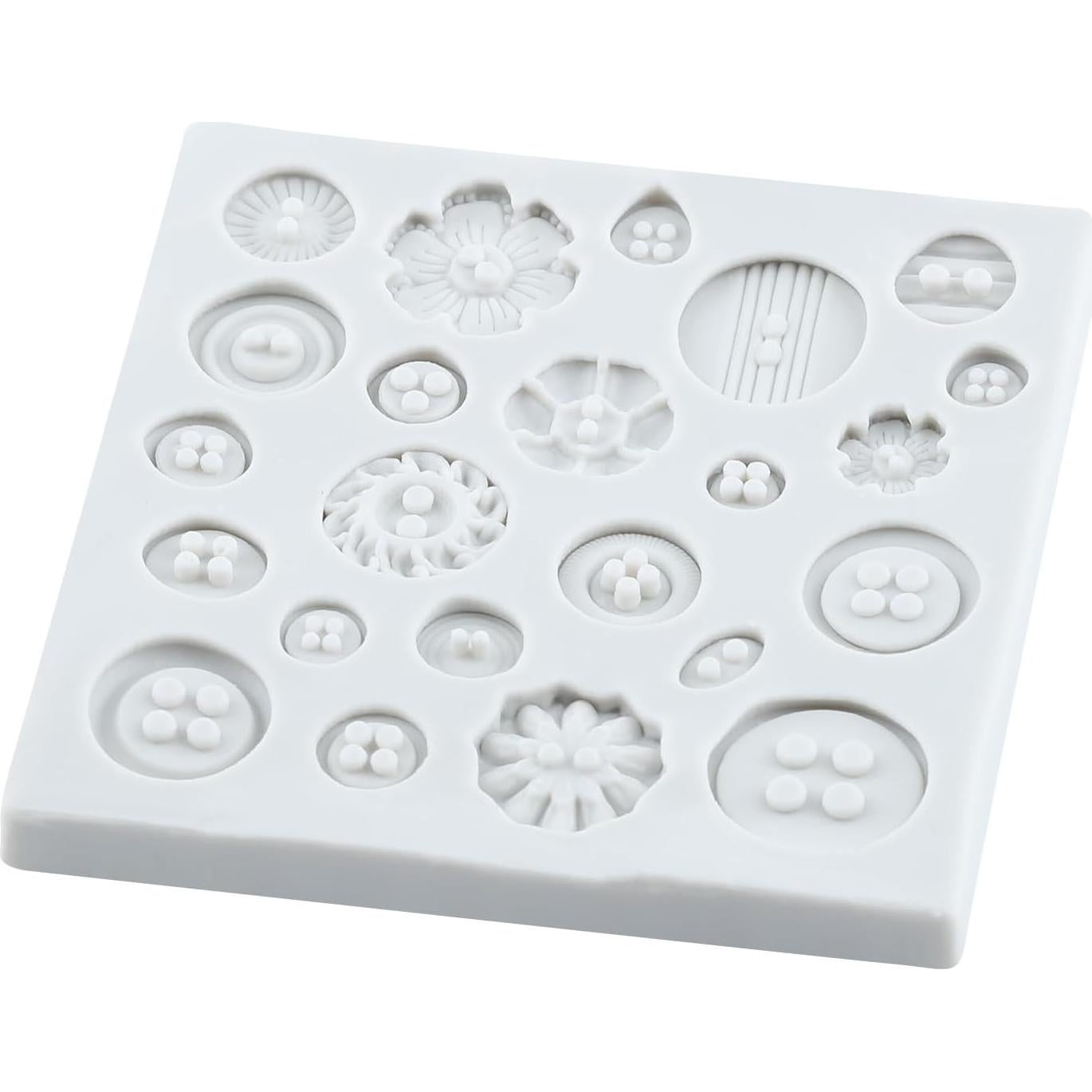 Molde de Silicona para Botones YANQINMS 10x9.88 cm