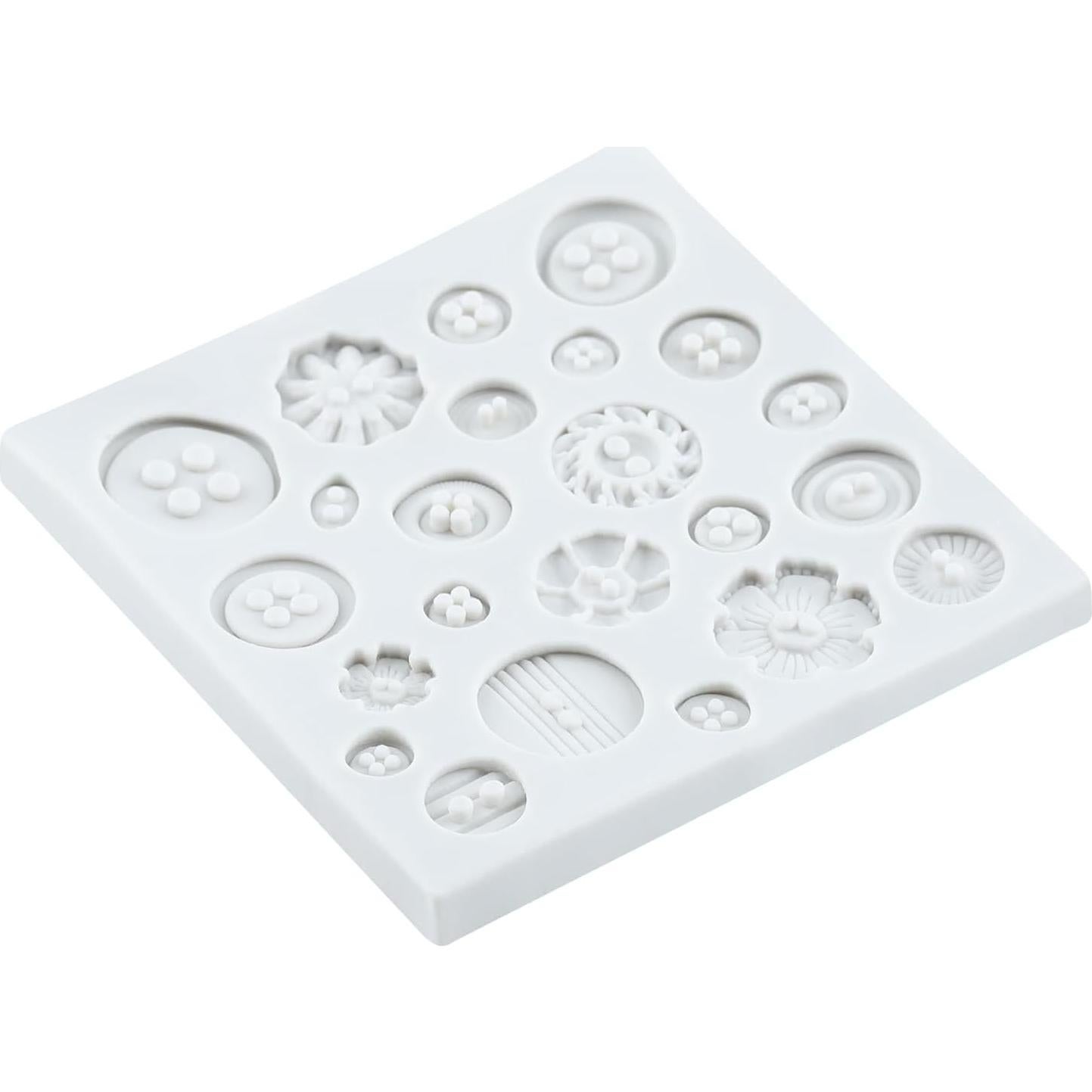 Molde de Silicona para Botones YANQINMS 10x9.88 cm