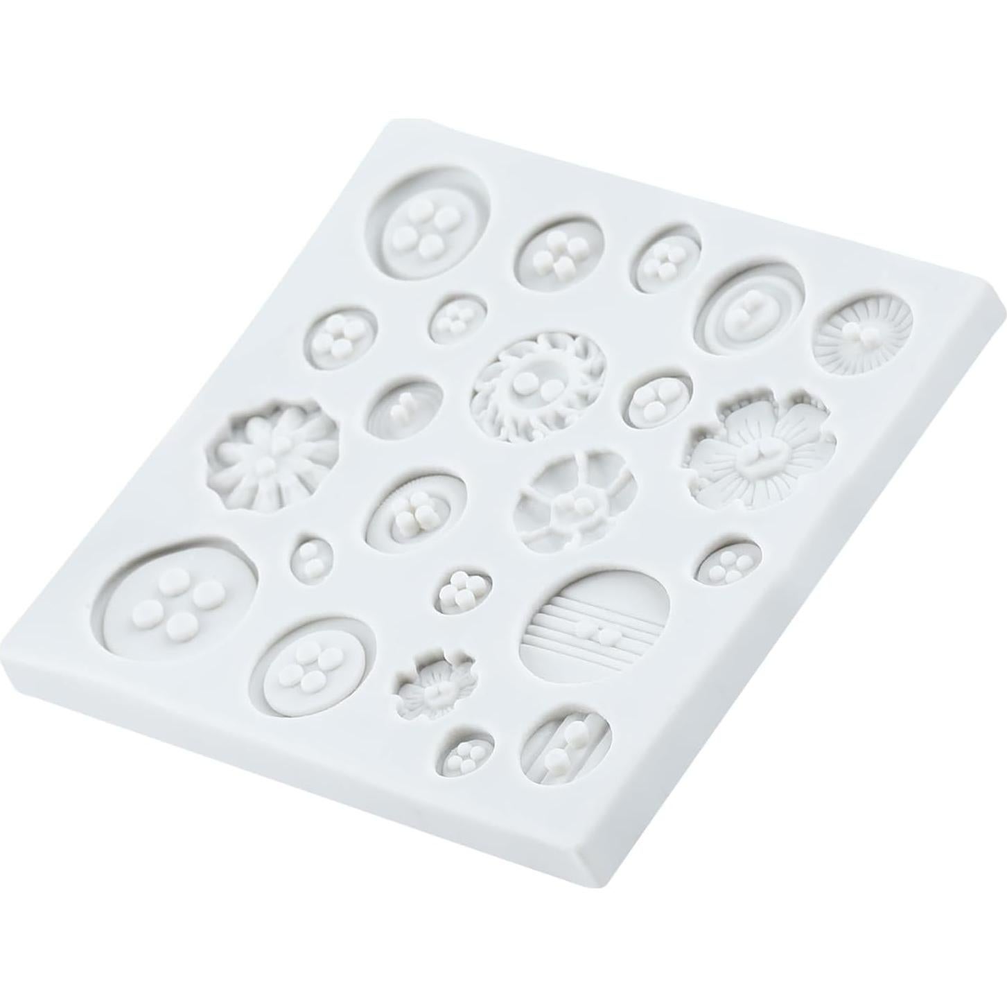 Molde de Silicona para Botones YANQINMS 10x9.88 cm