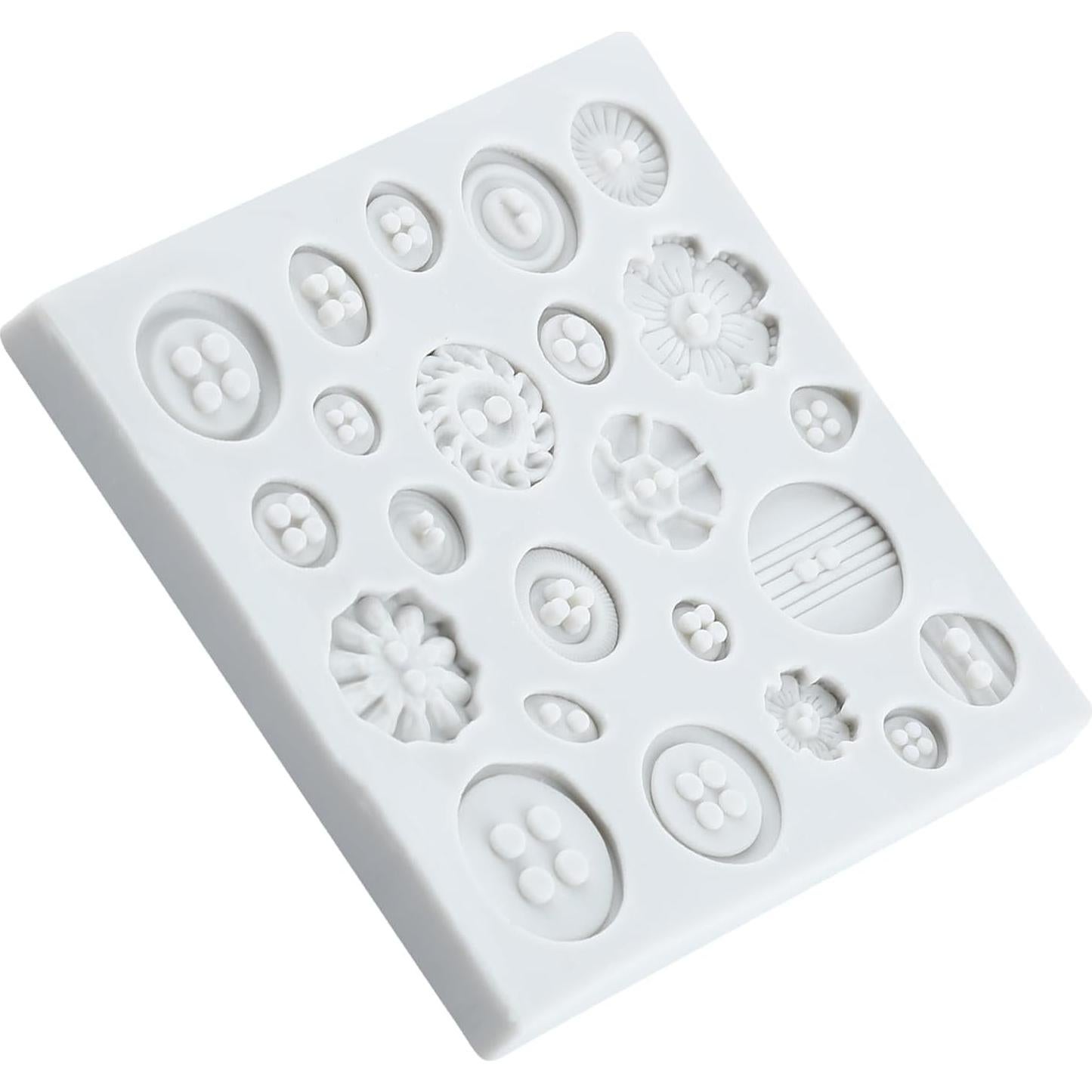 Molde de Silicona para Botones YANQINMS 10x9.88 cm