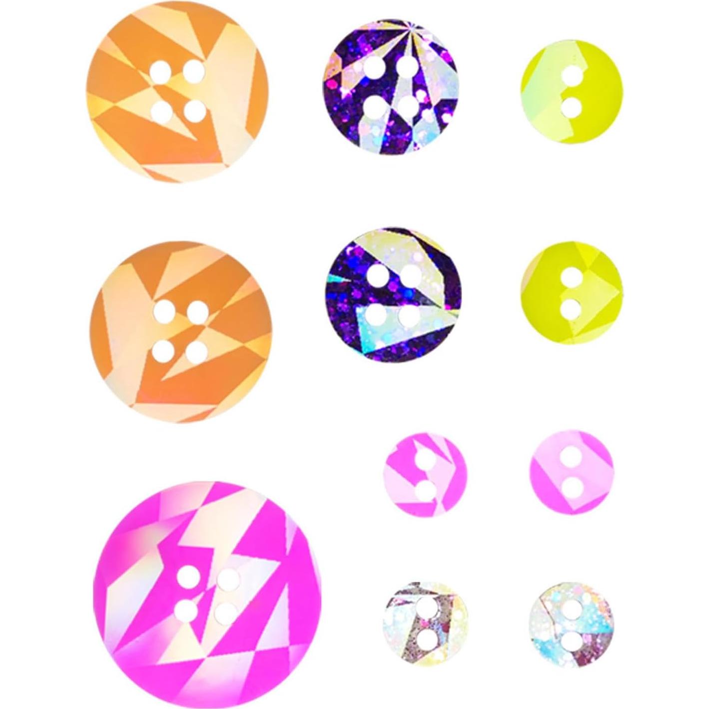 Molde de Silicona para Botones Holográficos MENGZHIAO 8.9x7cm