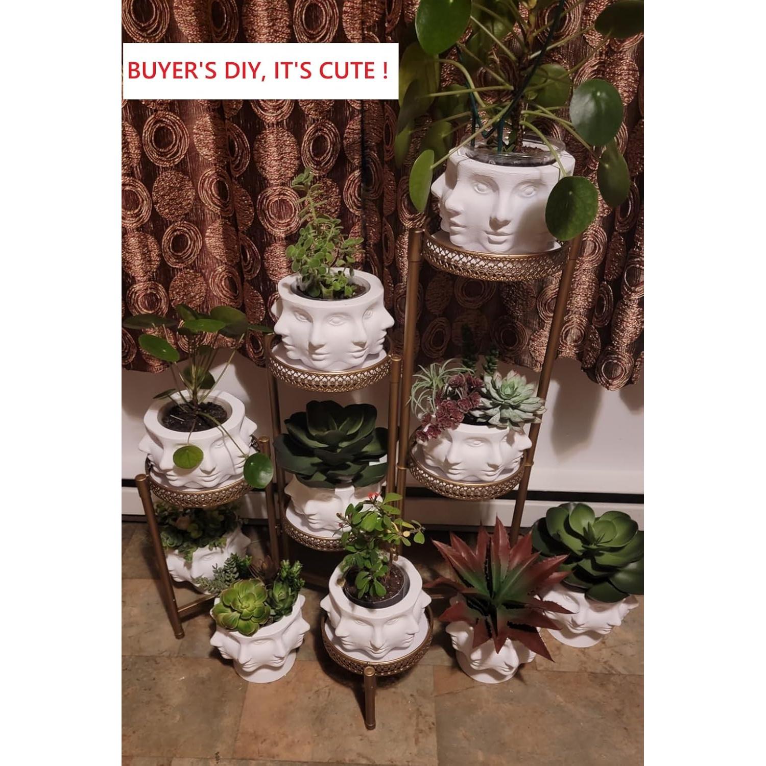 Molde de Maceta de Silicona PSOIRGCNH 19 cm Cara Múltiple