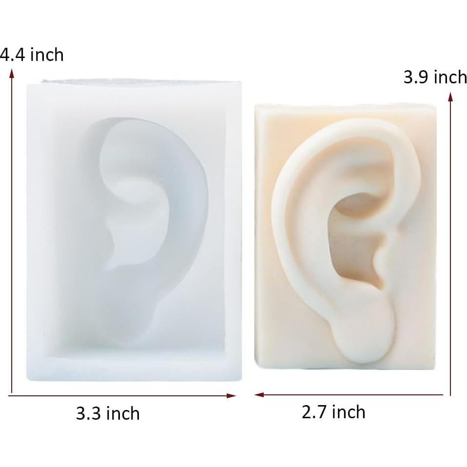 Molde de silicona facial XMOX para velas y jabones 8.4x11.2 cm