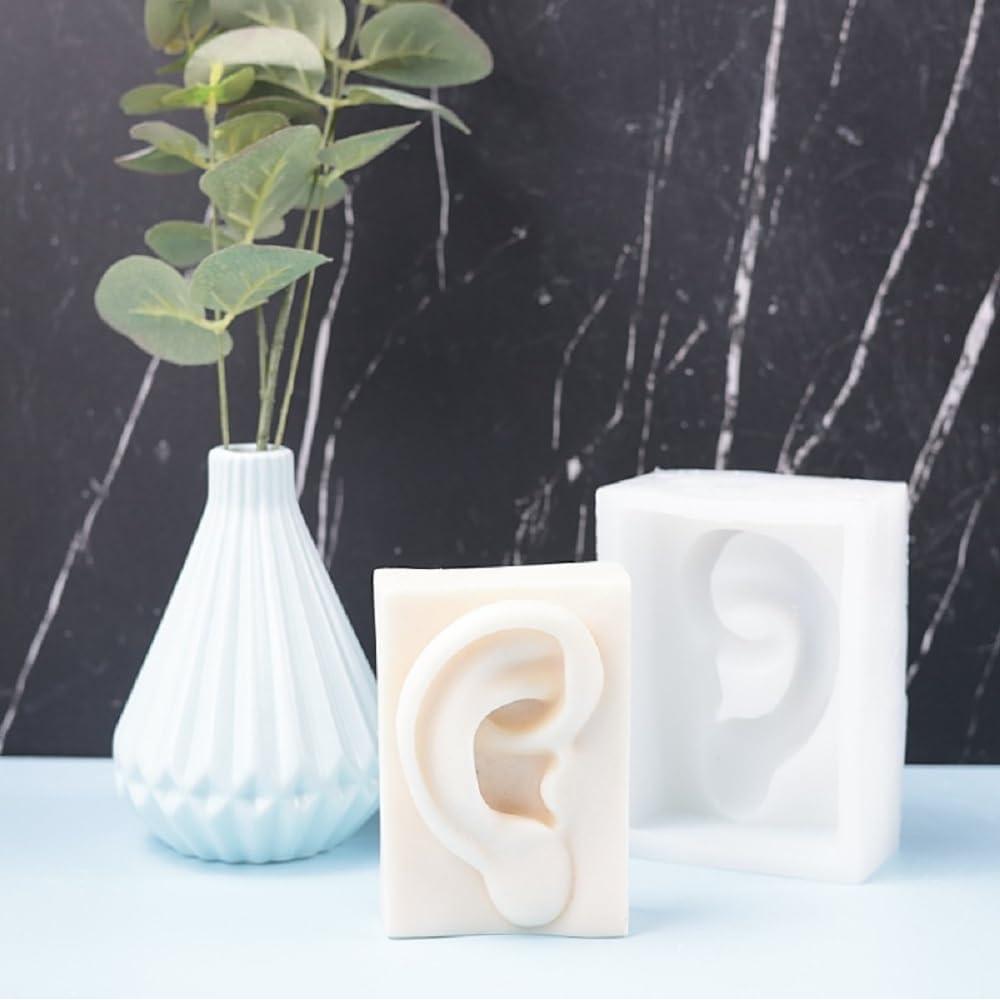 Molde de silicona facial XMOX para velas y jabones 8.4x11.2 cm