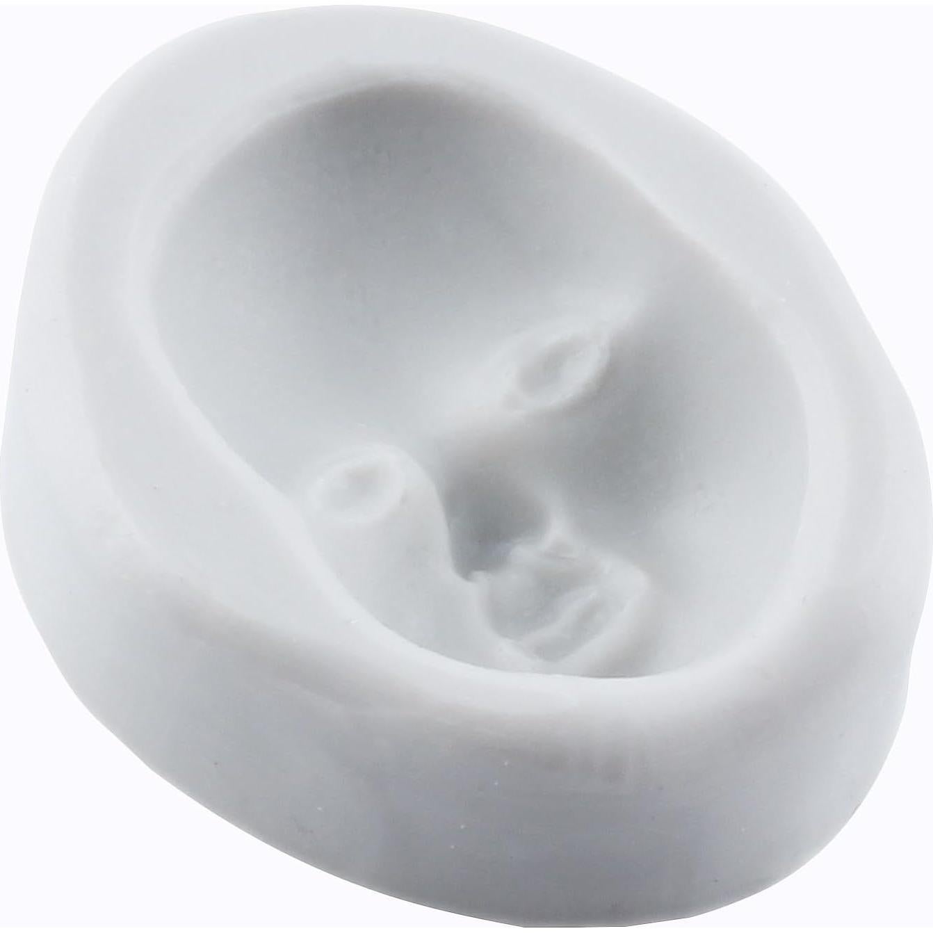 Molde de Silicona de Cara Humana YANQINMS 7.7 cm Reutilizable