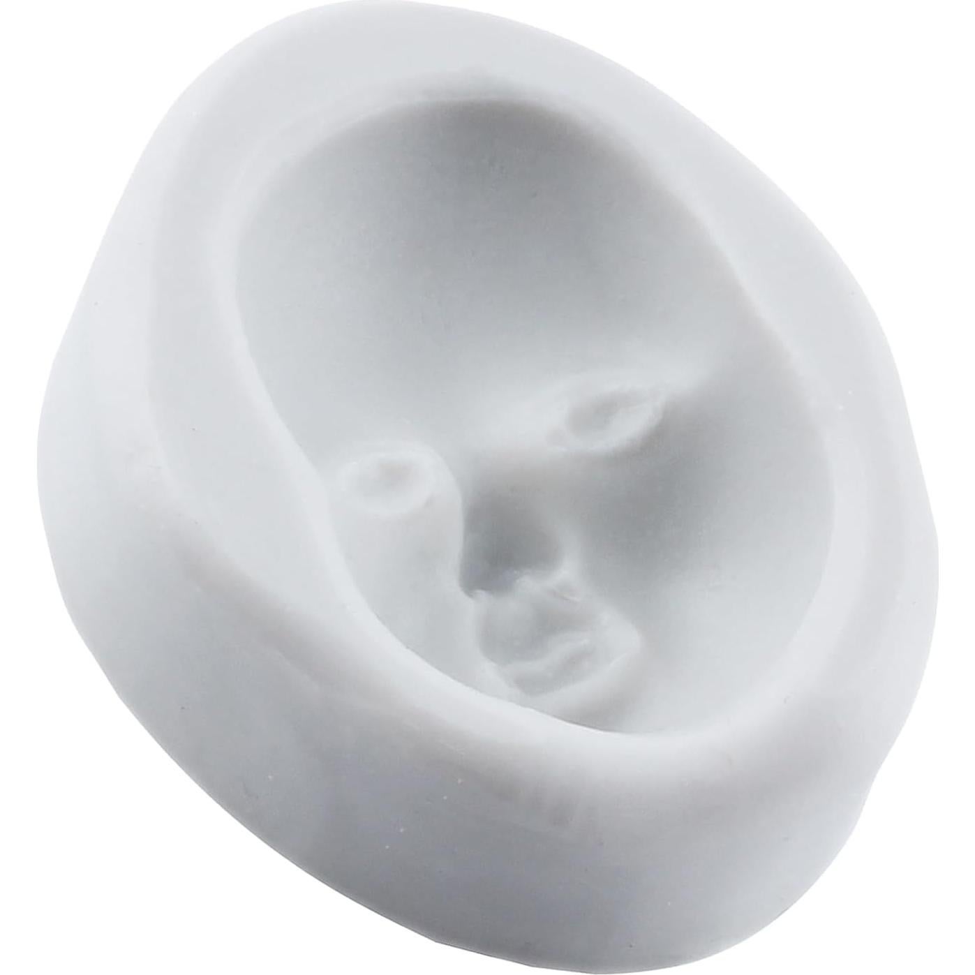 Molde de Silicona de Cara Humana YANQINMS 7.7 cm Reutilizable