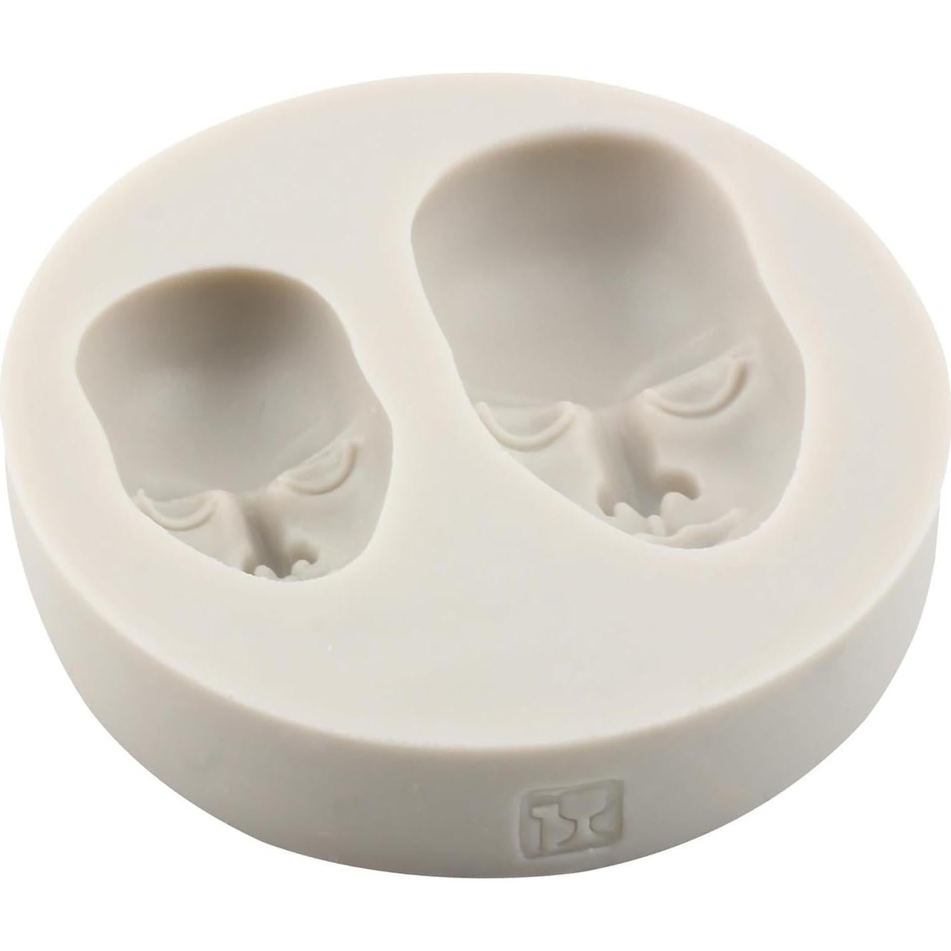 Molde de Silicona de Cara Humana MINFEIDMS 8x7 cm