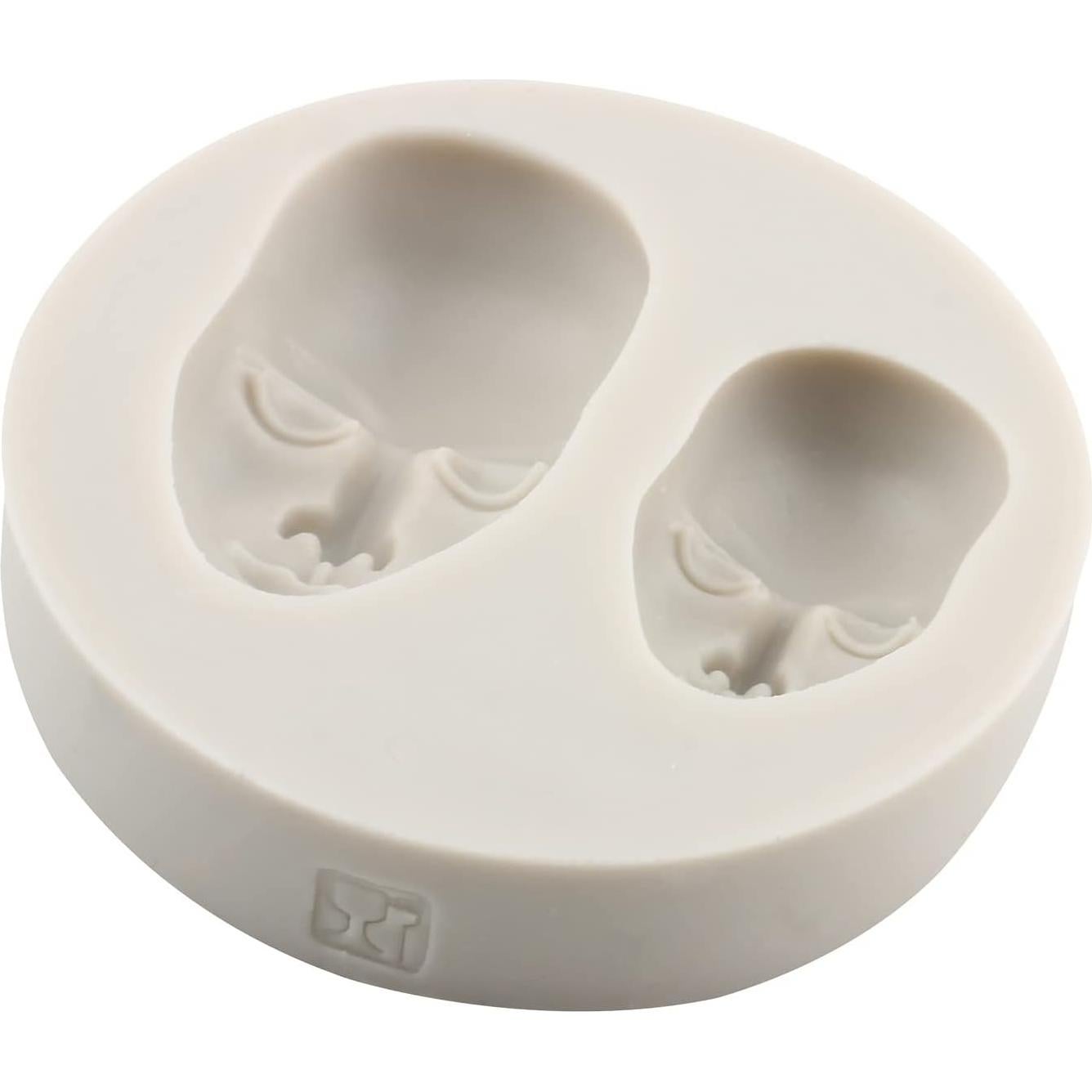 Molde de Silicona de Cara Humana MINFEIDMS 8x7 cm