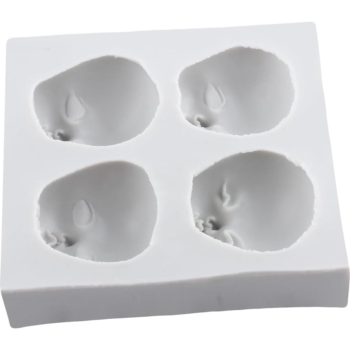 Molde de Silicona para Cara de Bebé TAOXIBEI 8.07x7.29 cm