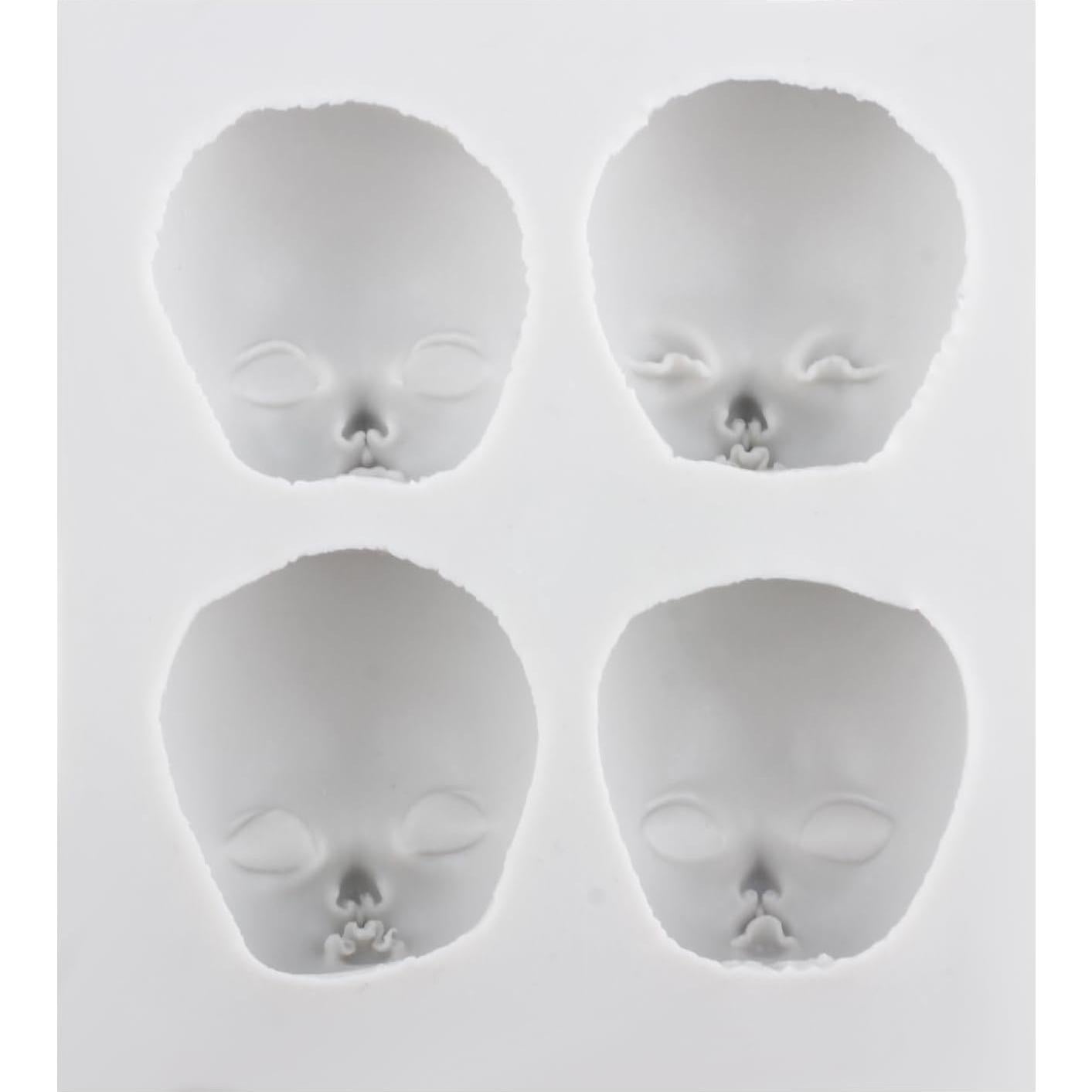 Molde de Silicona para Cara de Bebé TAOXIBEI 8.07x7.29 cm