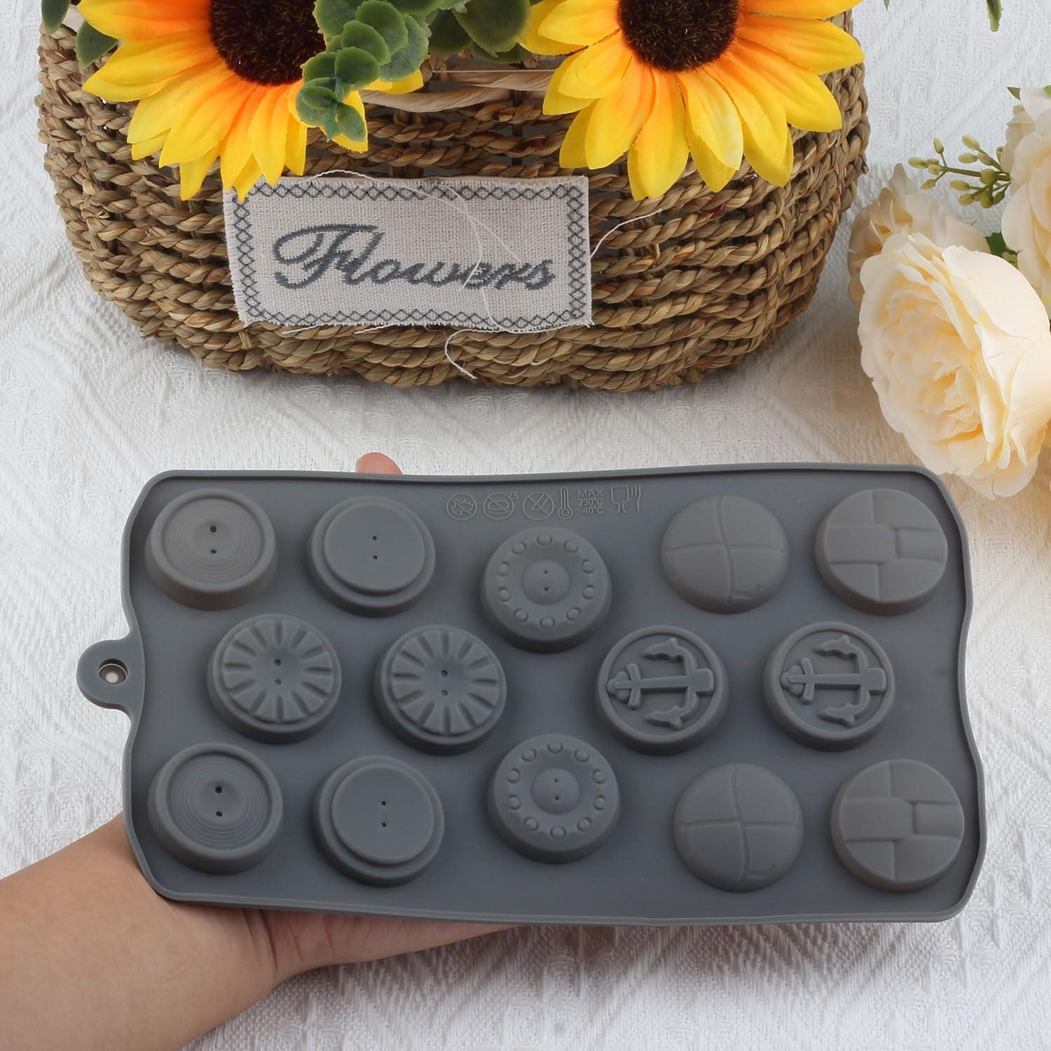 Molde de Silicona para Caramelos de Botón AIBOYA 14 Cavidades