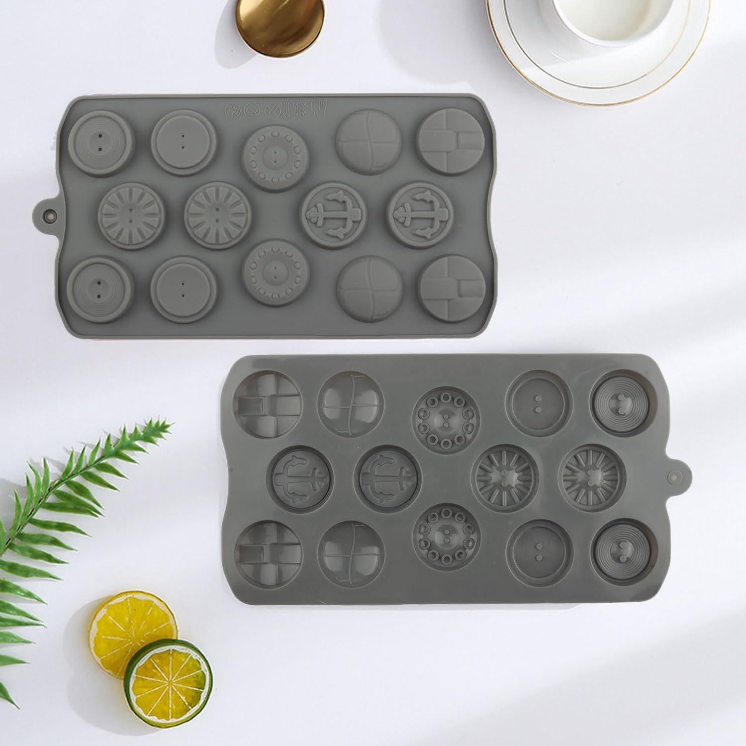 Molde de Silicona para Caramelos de Botón AIBOYA 14 Cavidades