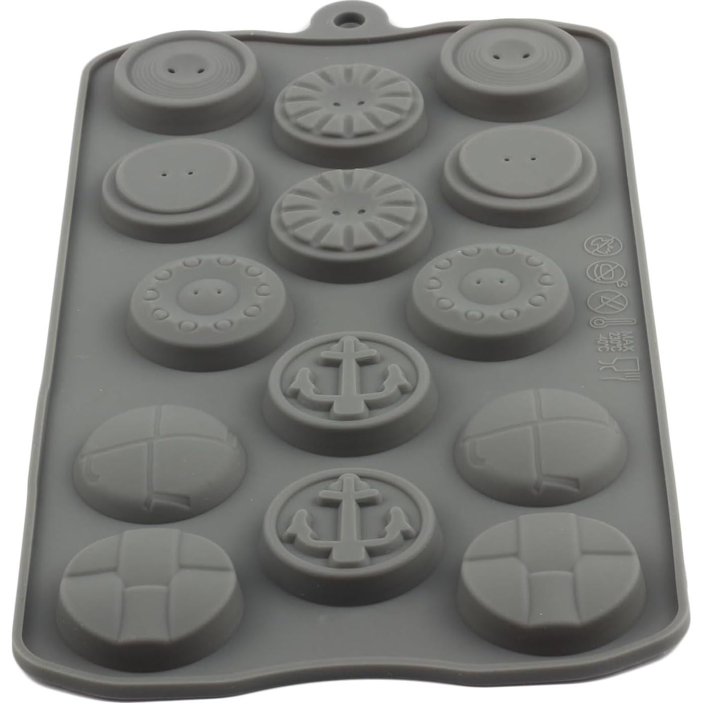 Molde de Silicona para Caramelos de Botón AIBOYA 14 Cavidades
