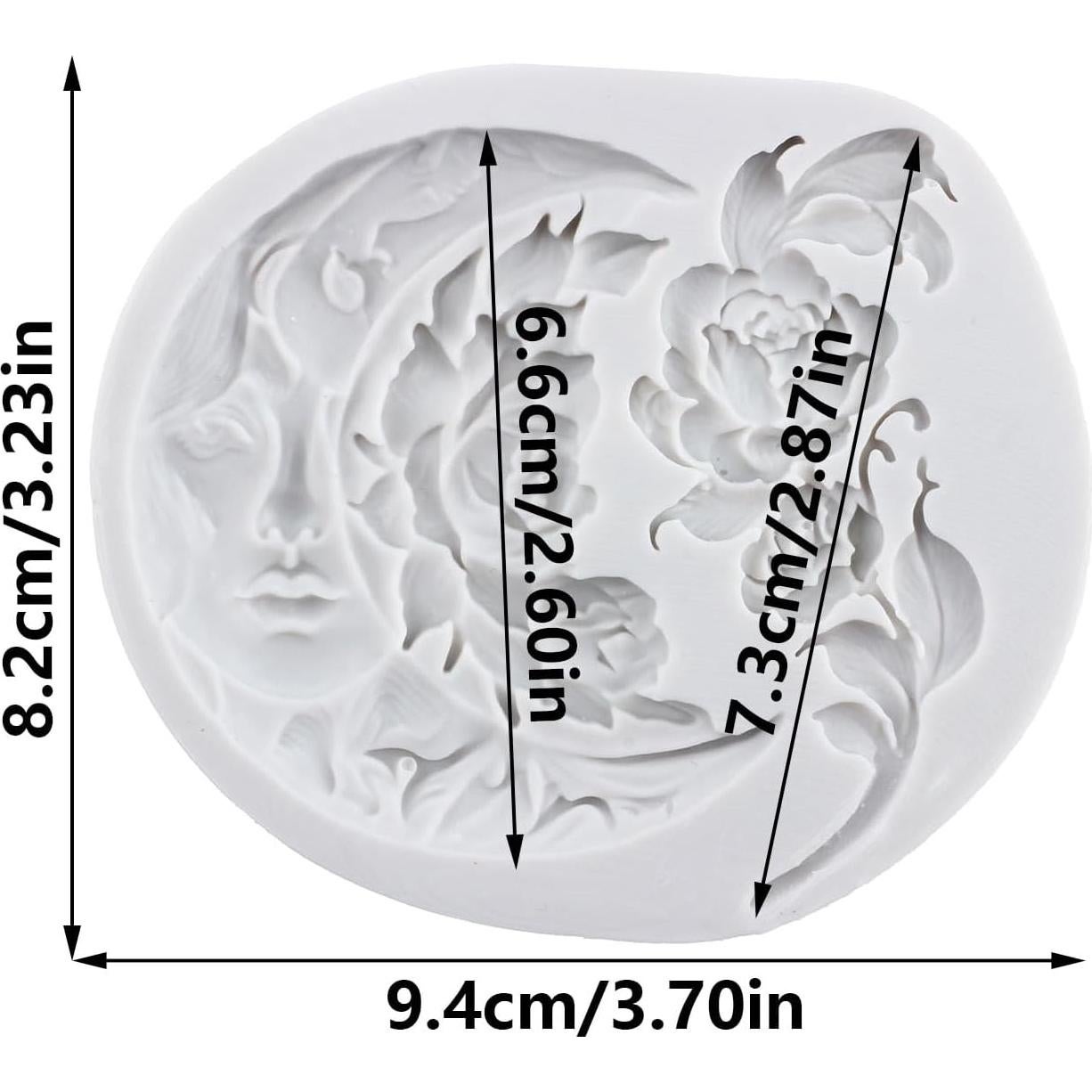 Molde de Silicona Cara de Luna CANYANGMOLD 8x9 cm Rosa